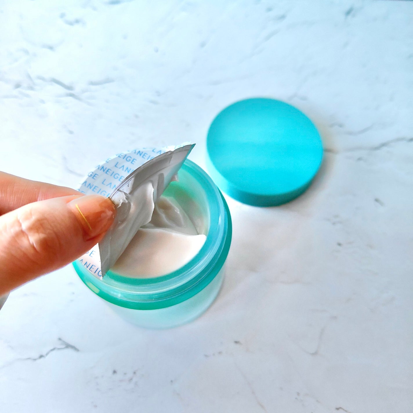 シカスリーピングマスク N/LANEIGE/フェイスクリームを使ったクチコミ(6枚目)