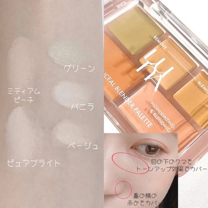 コンシールブレンダーパレット/LUNA/パレットコンシーラーを使ったクチコミ(4枚目)