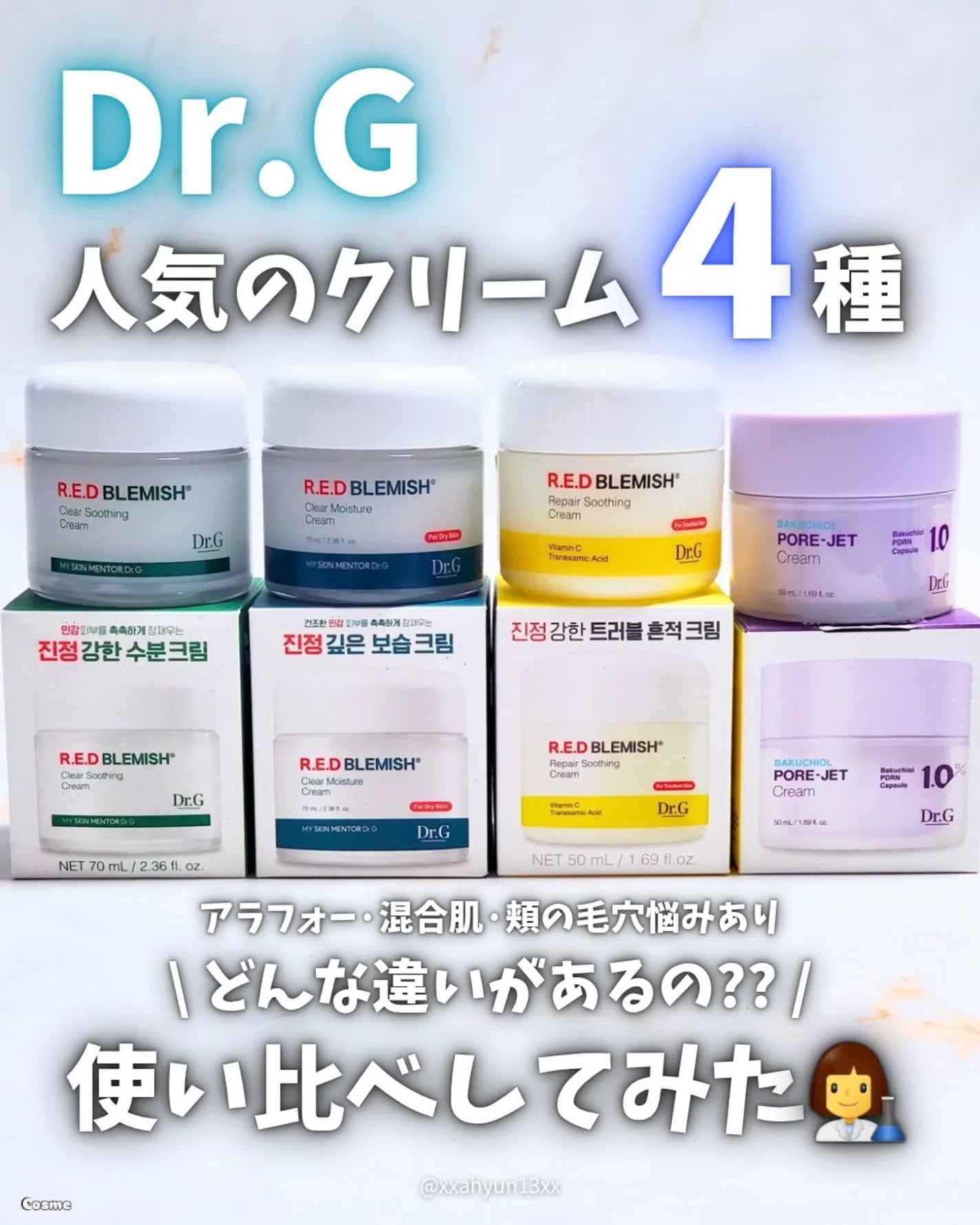 レッドブレミッシュ クリアスージングクリーム/Dr.G/フェイスクリームを使ったクチコミ(1枚目)