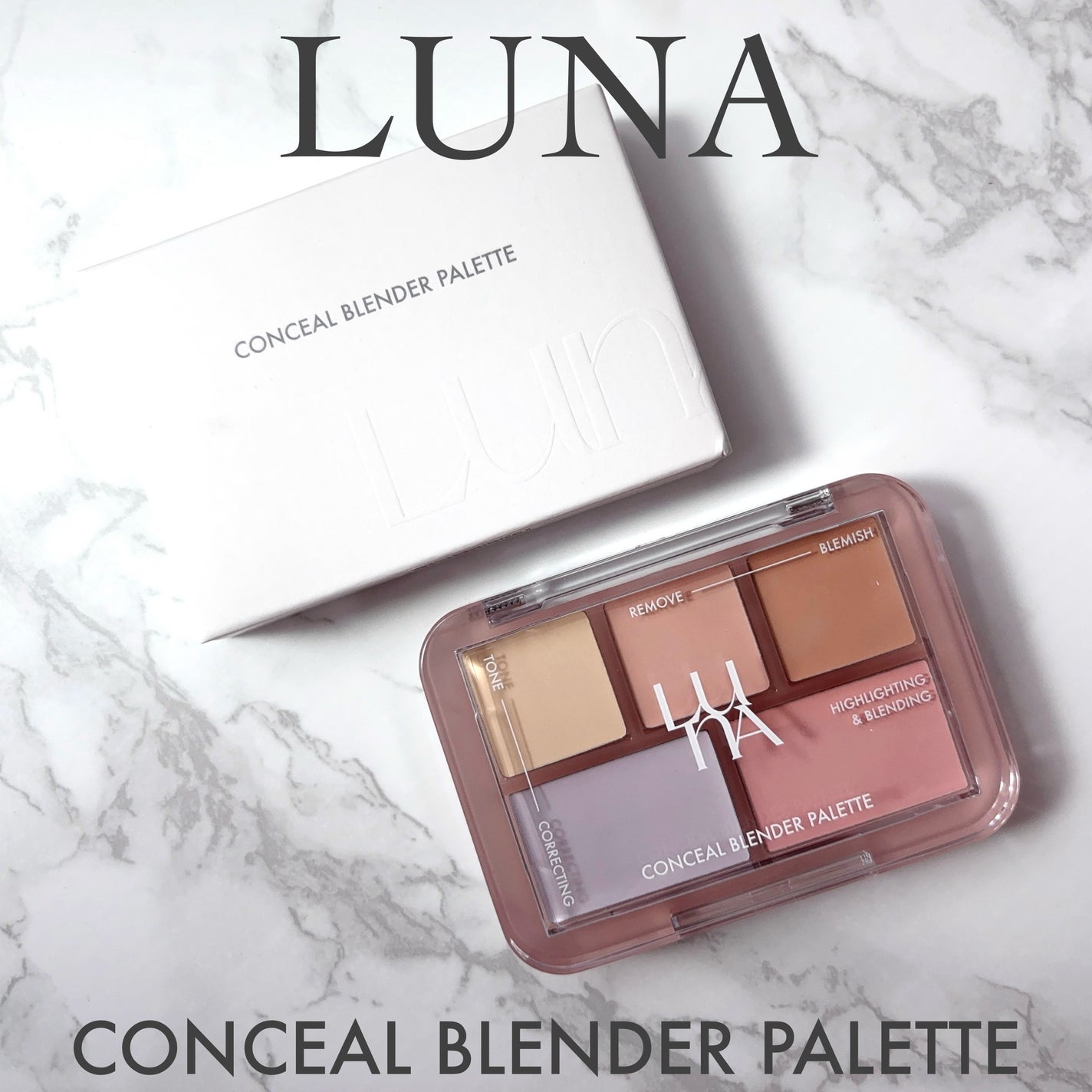 コンシールブレンダーパレット/LUNA/パレットコンシーラーを使ったクチコミ(1枚目)