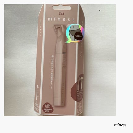 貝印 miness VIOデリケートゾーン用カミソリのクチコミ「貝印様から商品をご提供いただきました。
miness
VIOデリケートゾーン用カミソリ🪒
.....」(1枚目)