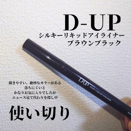 シルキーリキッドアイライナーWP BRBK ブラウンブラック/D-UP/リキッドアイライナーの画像