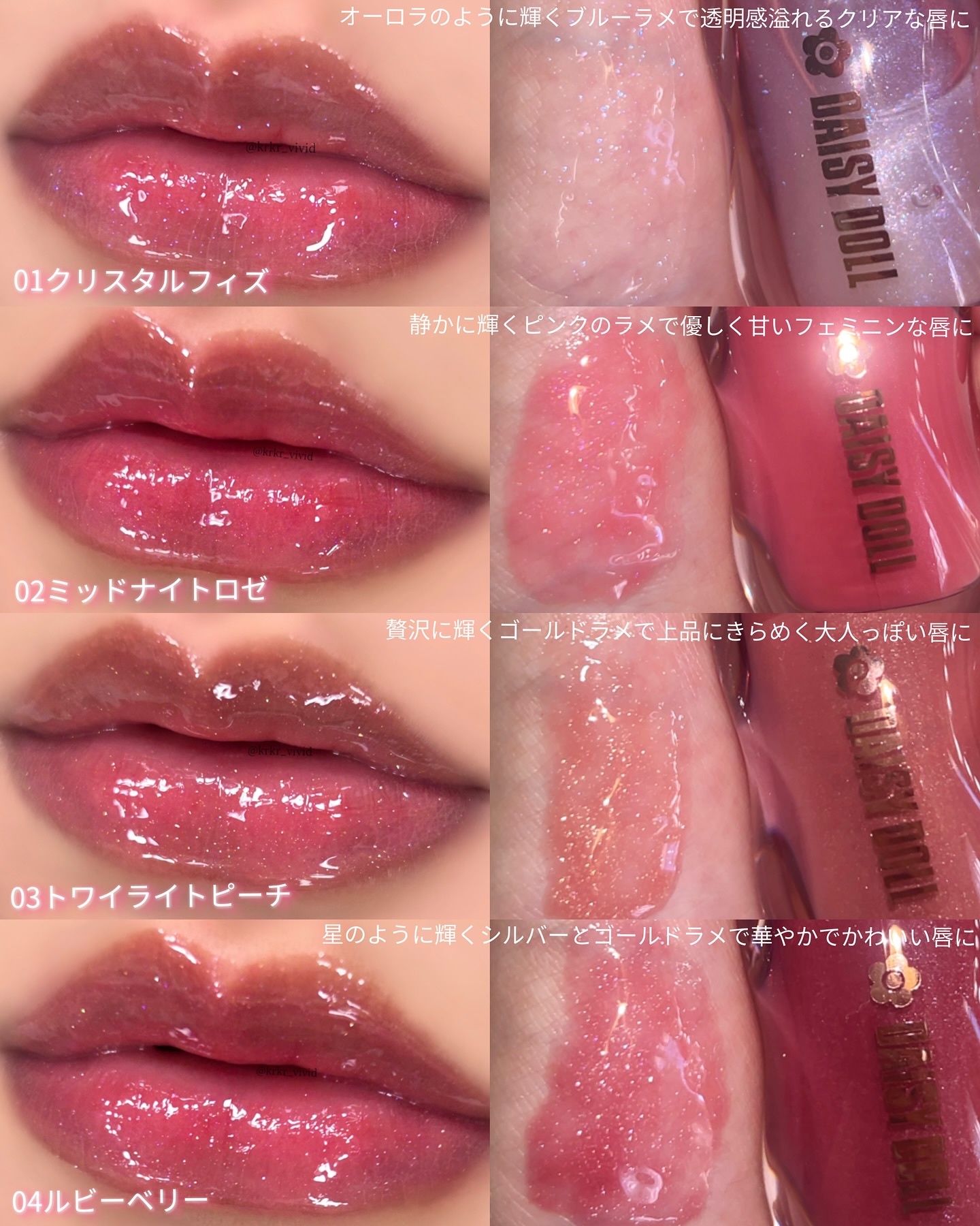 ジュエリー シロップ グロス/DAISY DOLL by MARY QUANT/リップグロスを使ったクチコミ（2枚目）