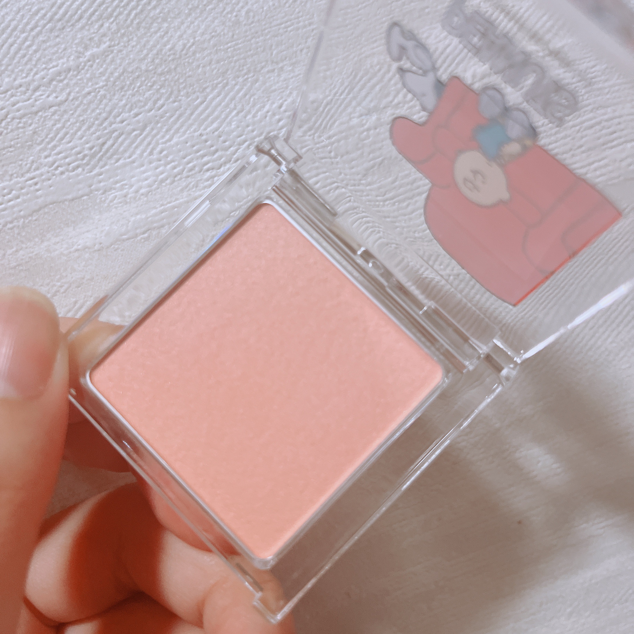 ぽわんチーク PN01 コットンメロリーナ(ピーナッツコラボ)(限定) /muice/パウダーチークを使ったクチコミ（2枚目）