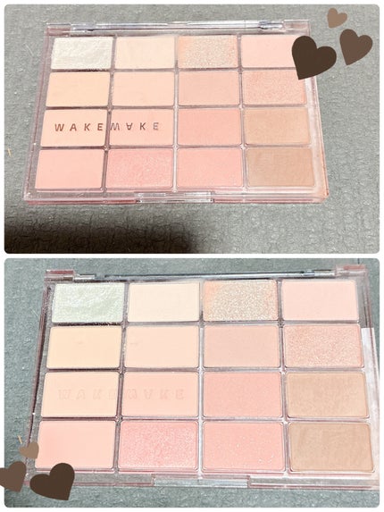ソフトブラーリングアイパレット/wakemake/アイシャドウパレットを使ったクチコミ(2枚目)