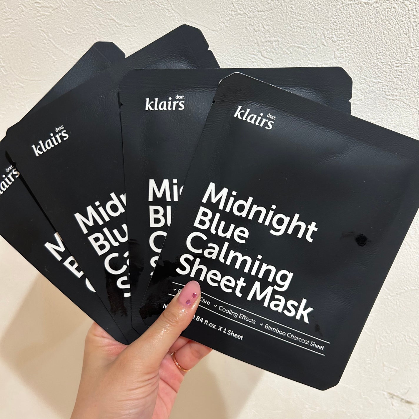 ミッドナイトブルーカーミングシートマスク(25ml)/Klairs/シートマスク・パックを使ったクチコミ(4枚目)