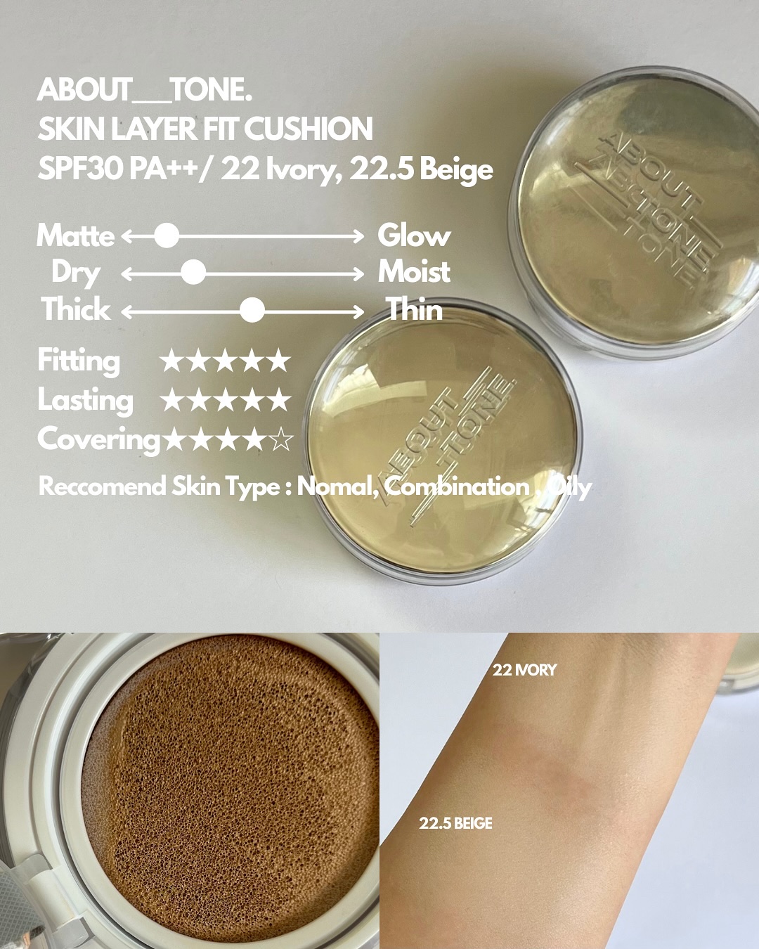 キルカバー メッシュ グロウ エッセンシャル クッション/CLIO/クッションファンデーションを使ったクチコミ（2枚目）