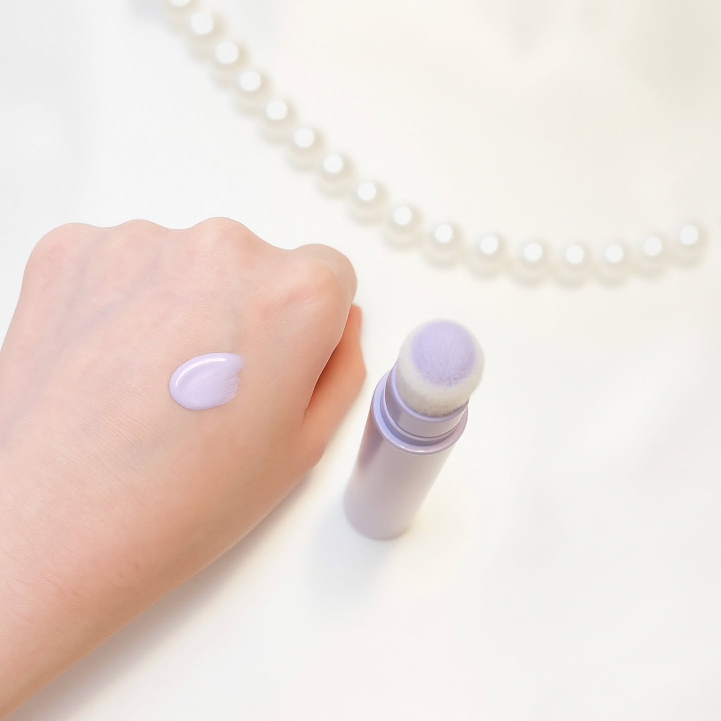 MASK FIT COLOR BRIGHTENER SOFT LAVENDER/TIRTIR(ティルティル)/スティックハイライトを使ったクチコミ（2枚目）