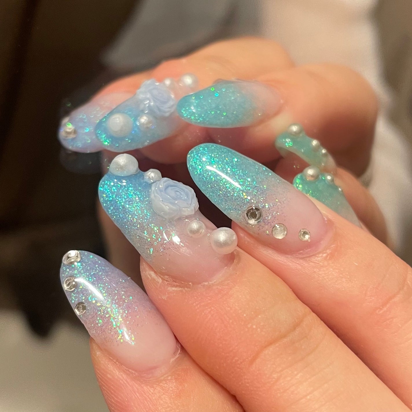 𐔌՞ . .՞ 𐦯 on LIPS 「🪸🧜🏻♀️𓈒𓂂𓏸いいね、保存嬉しいです🎶#ネイル#ジェルネイ..」(1枚目)