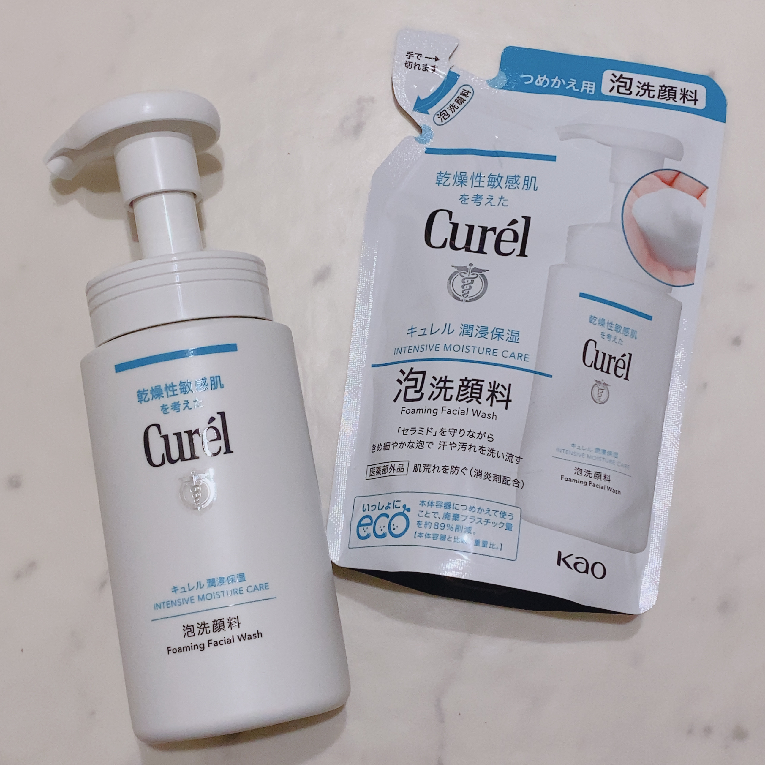 潤浸保湿 泡洗顔料 詰替 130ml/キュレル/泡洗顔を使ったクチコミ（1枚目）