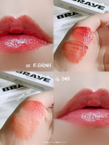 THIN GLOW TINT/BRAYE/口紅を使ったクチコミ(3枚目)