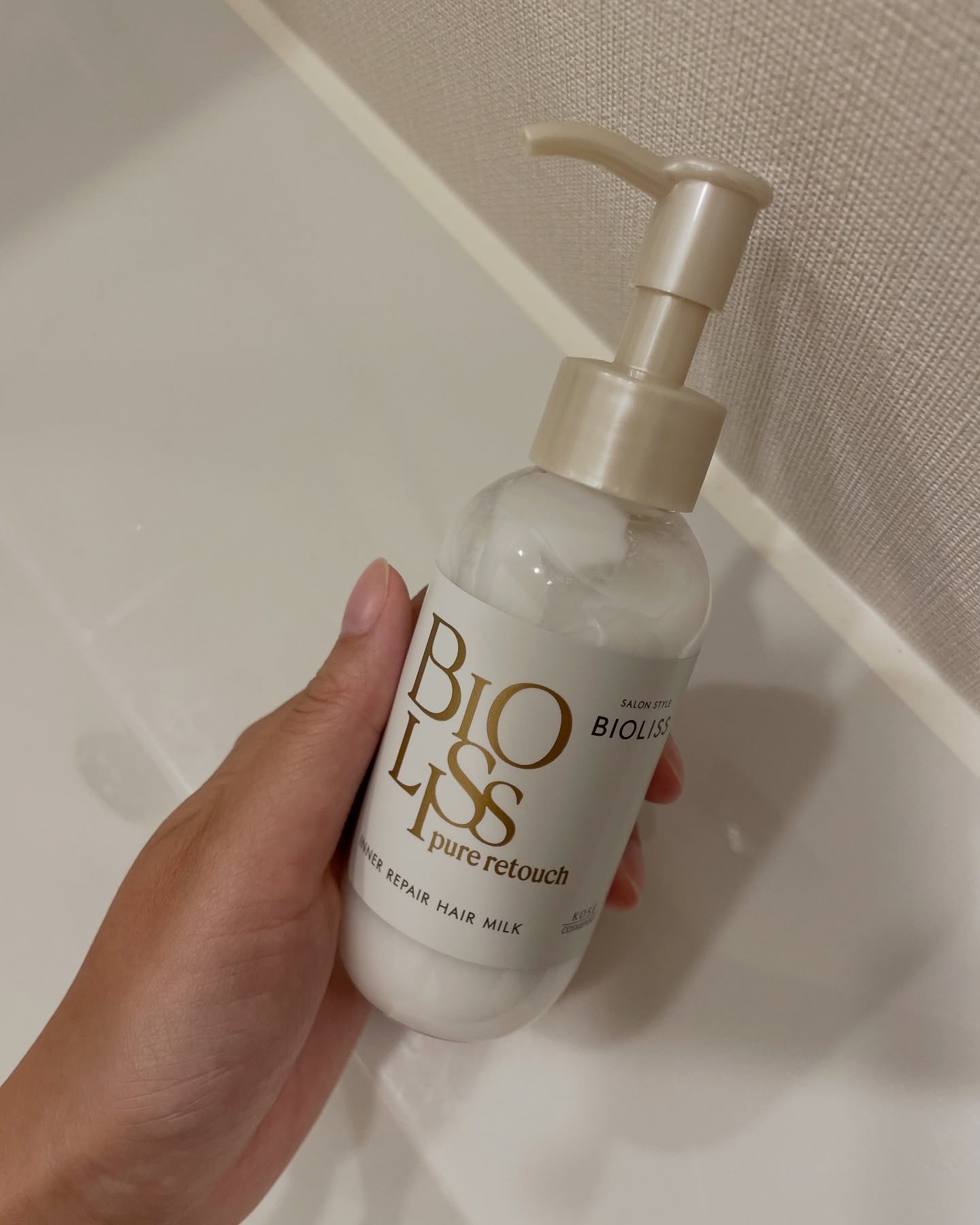 ＳＳ ビオリス ピュアレタッチ インナーリペア ヘアミルク/SSビオリス/ヘアミルクを使ったクチコミ（2枚目）