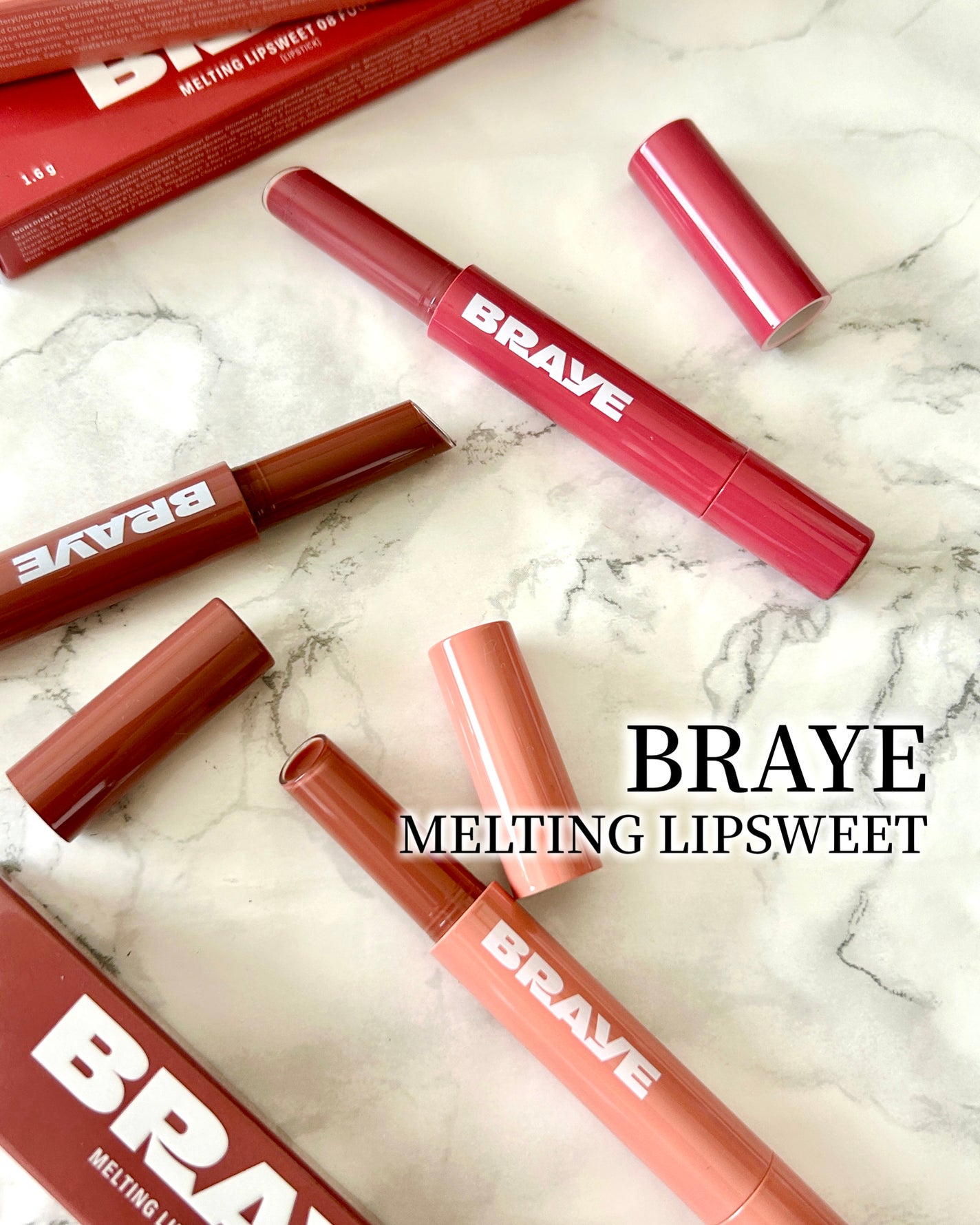 メルティングリップスウィート/BRAYE/口紅を使ったクチコミ(6枚目)