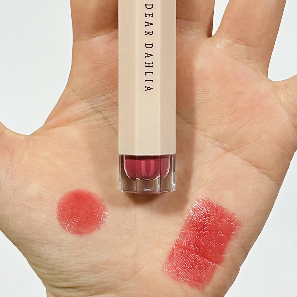 ブルーミングエディション サテングローリップ ステイン ラスト/DEAR DAHLIA/口紅を使ったクチコミ（2枚目）