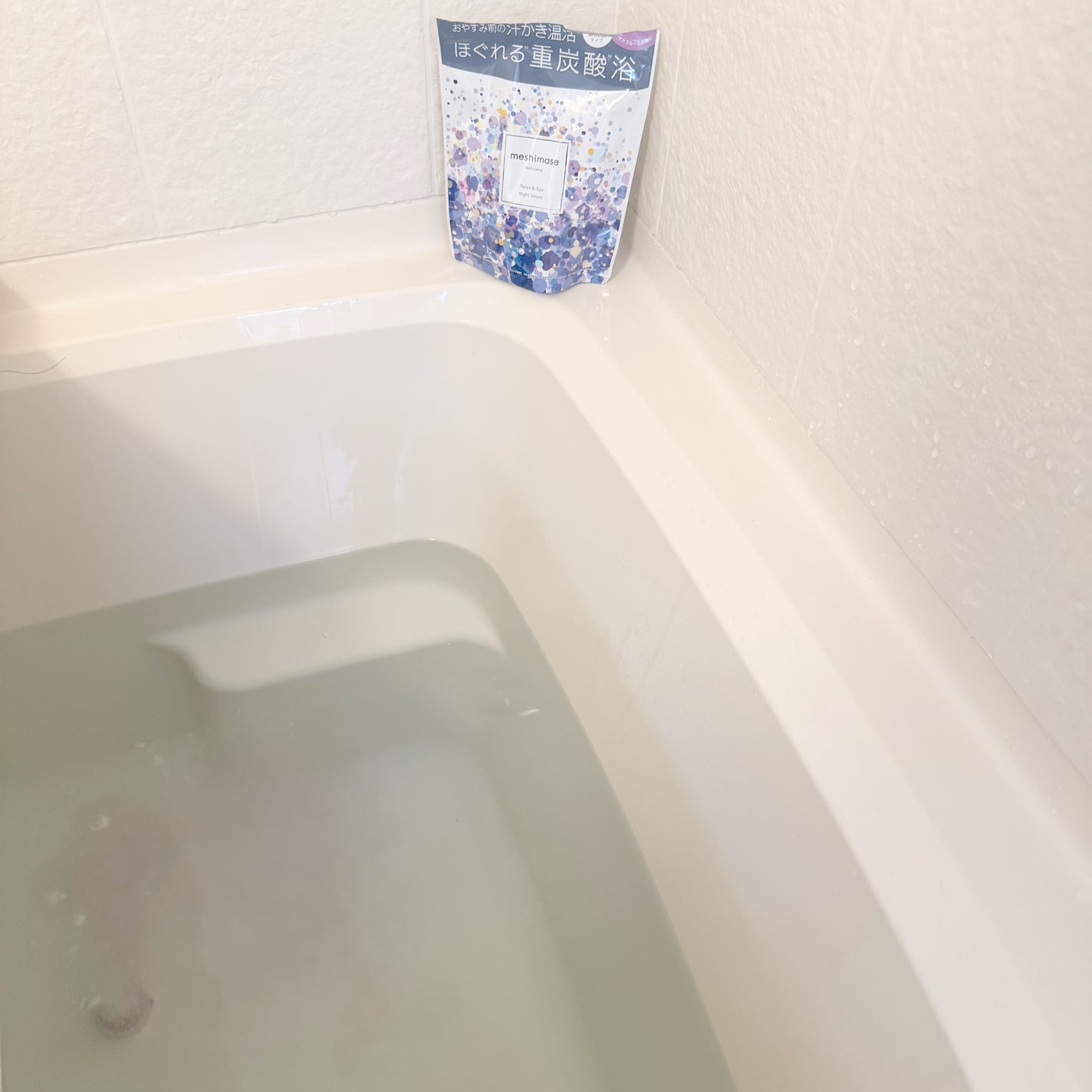 meshimase バスタブレット スパ リラックス/meshimase/炭酸系入浴剤を使ったクチコミ(4枚目)