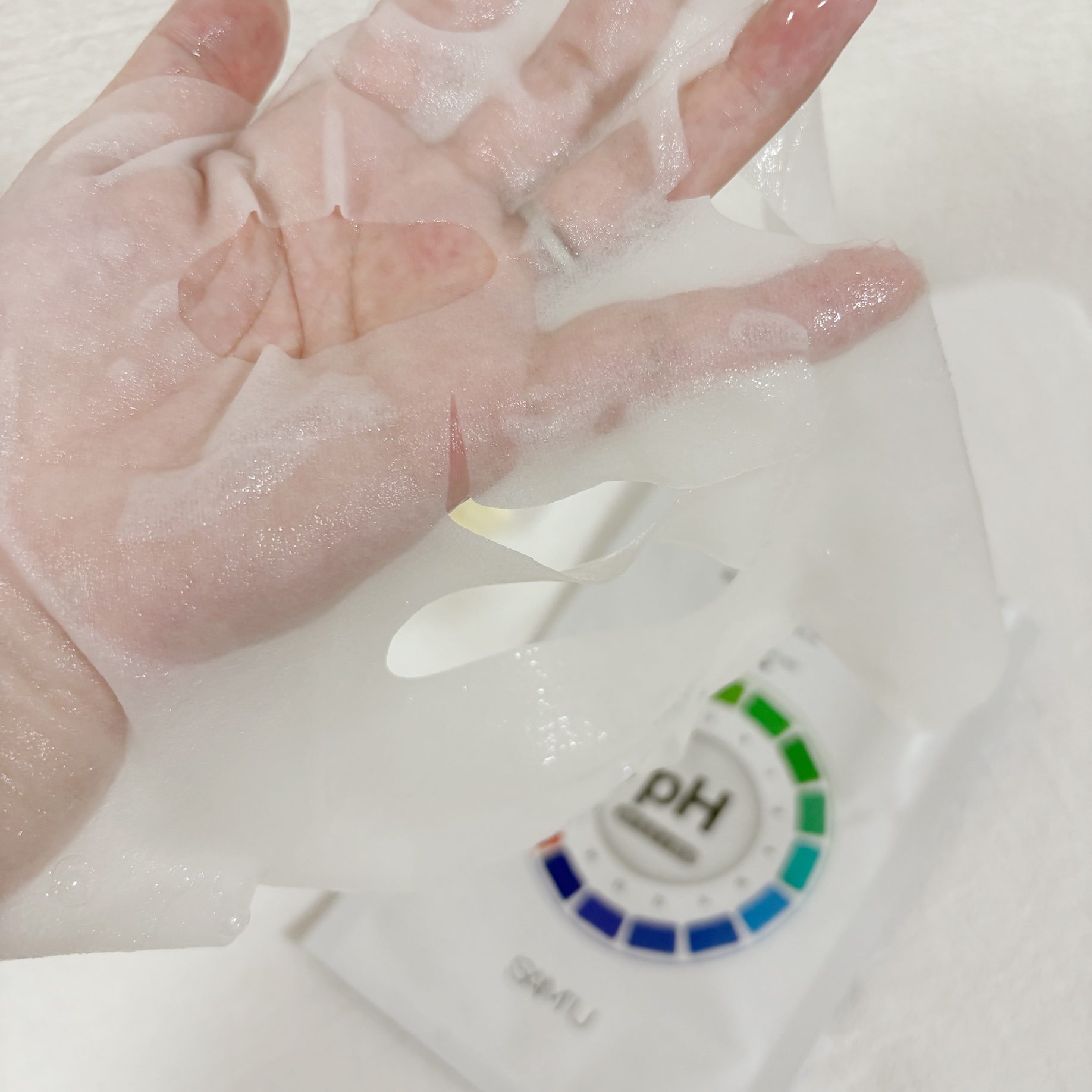 PHセンシティブマスクスージング＆モイスト/SAM'U/シートマスク・パックを使ったクチコミ（3枚目）