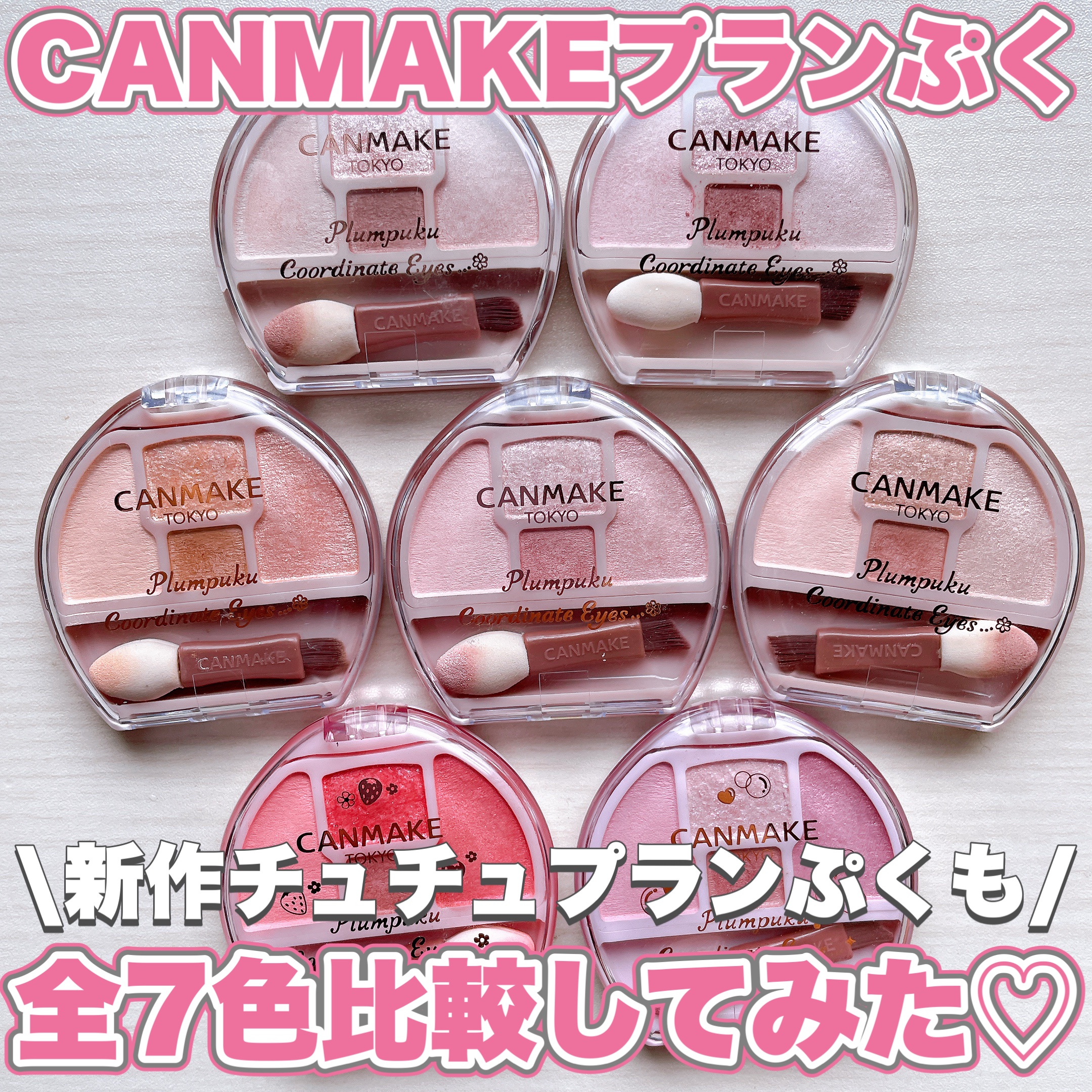プランぷくコーデアイズ/キャンメイク/パウダーアイシャドウを使ったクチコミ（1枚目）