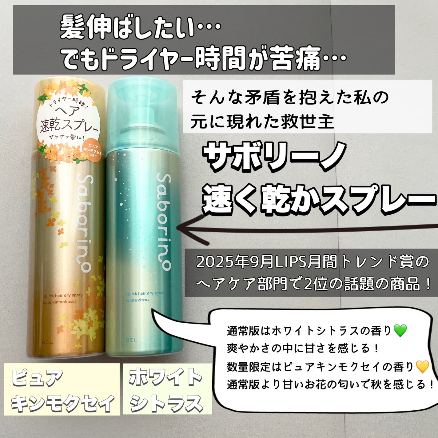 速く乾かスプレー NA/サボリーノ/ヘアスプレーを使ったクチコミ(2枚目)