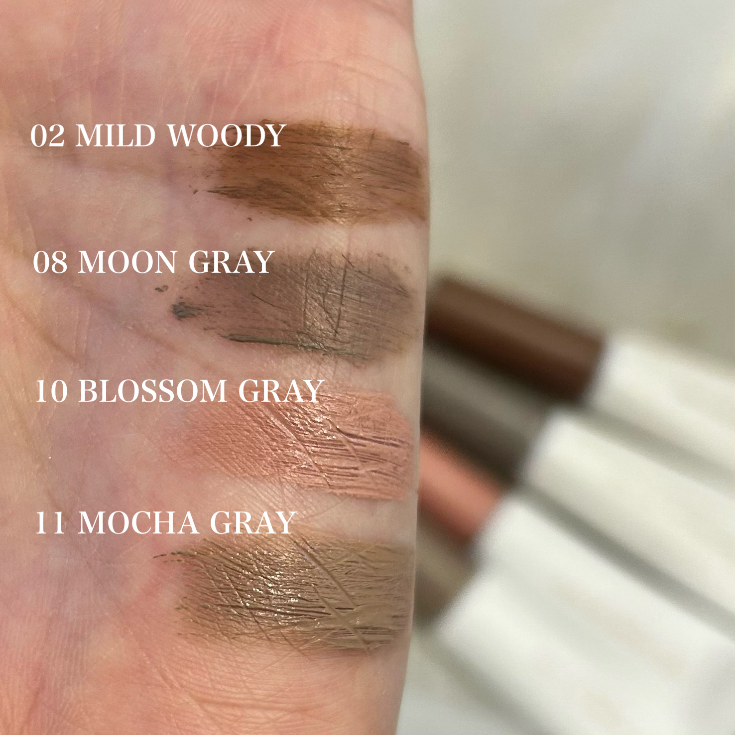 ハンオールブロウカラ/rom&nd/眉マスカラを使ったクチコミ（3枚目）