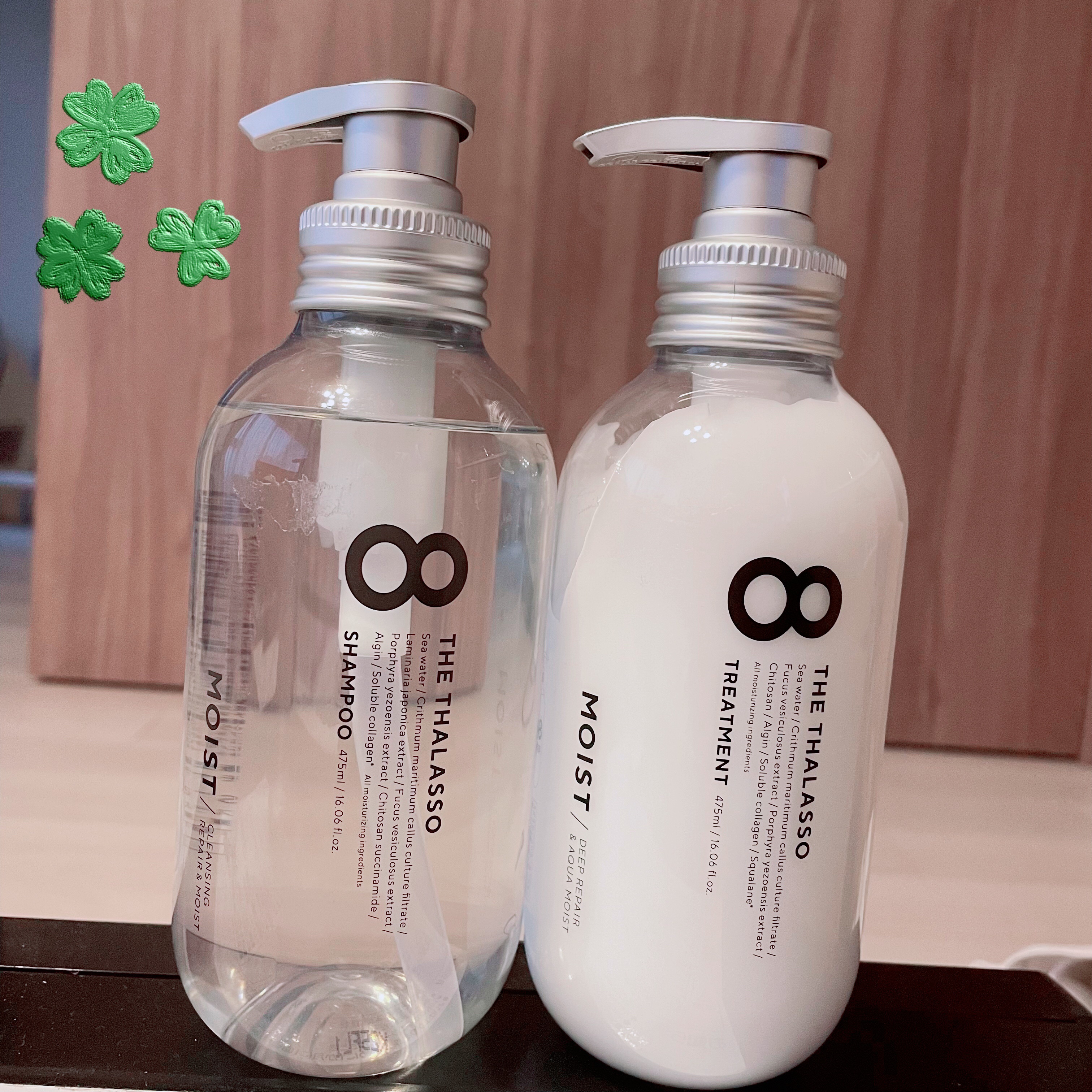 エイトザタラソ クレンジングリペア＆モイスト 美容液シャンプー/ディープリペア＆アクアモイスト 美容液トリートメント/エイトザタラソ/市販シャンプーを使ったクチコミ（1枚目）