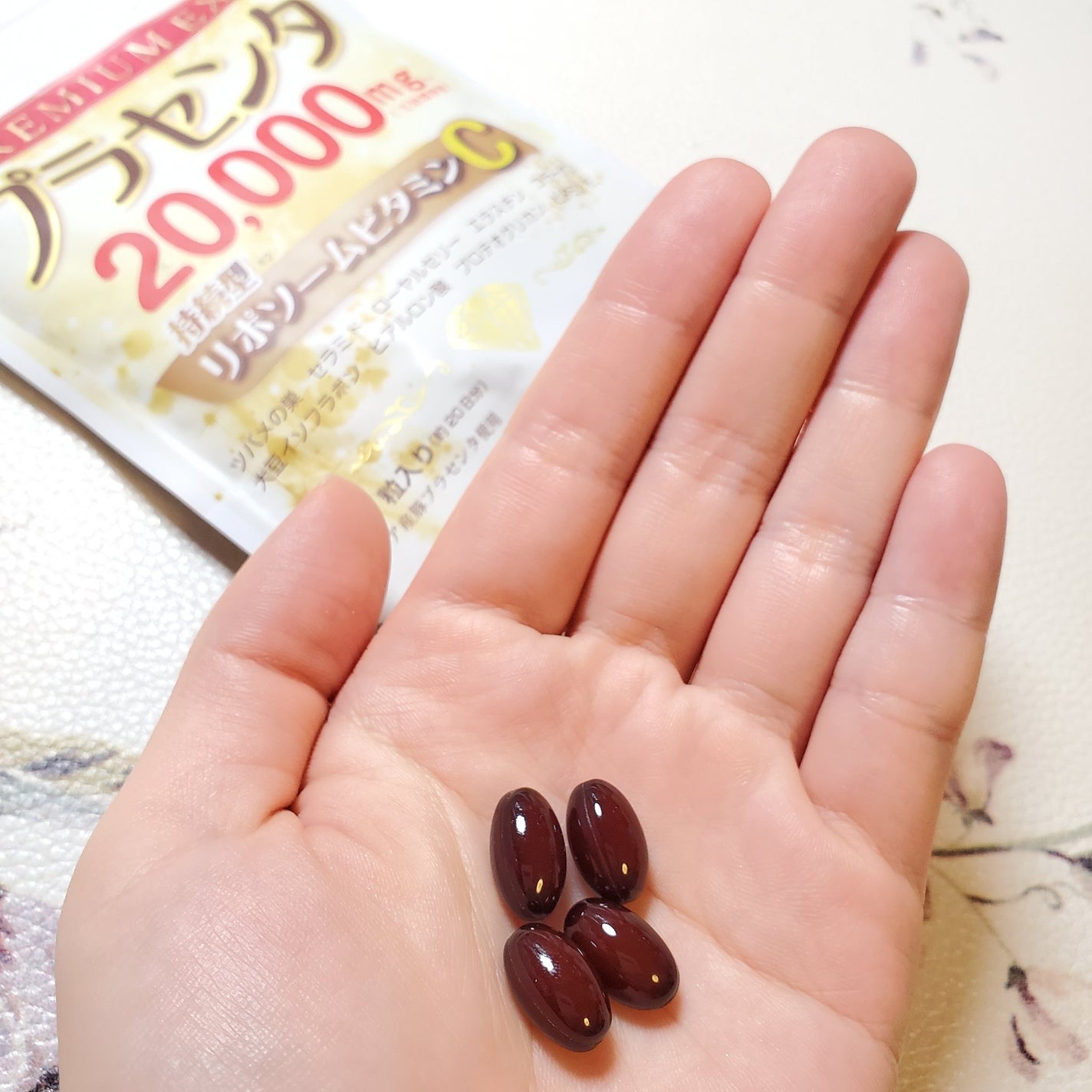 プラセンタ20000 リポソームビタミンC/マルマンH&B/美容サプリメントを使ったクチコミ(3枚目)