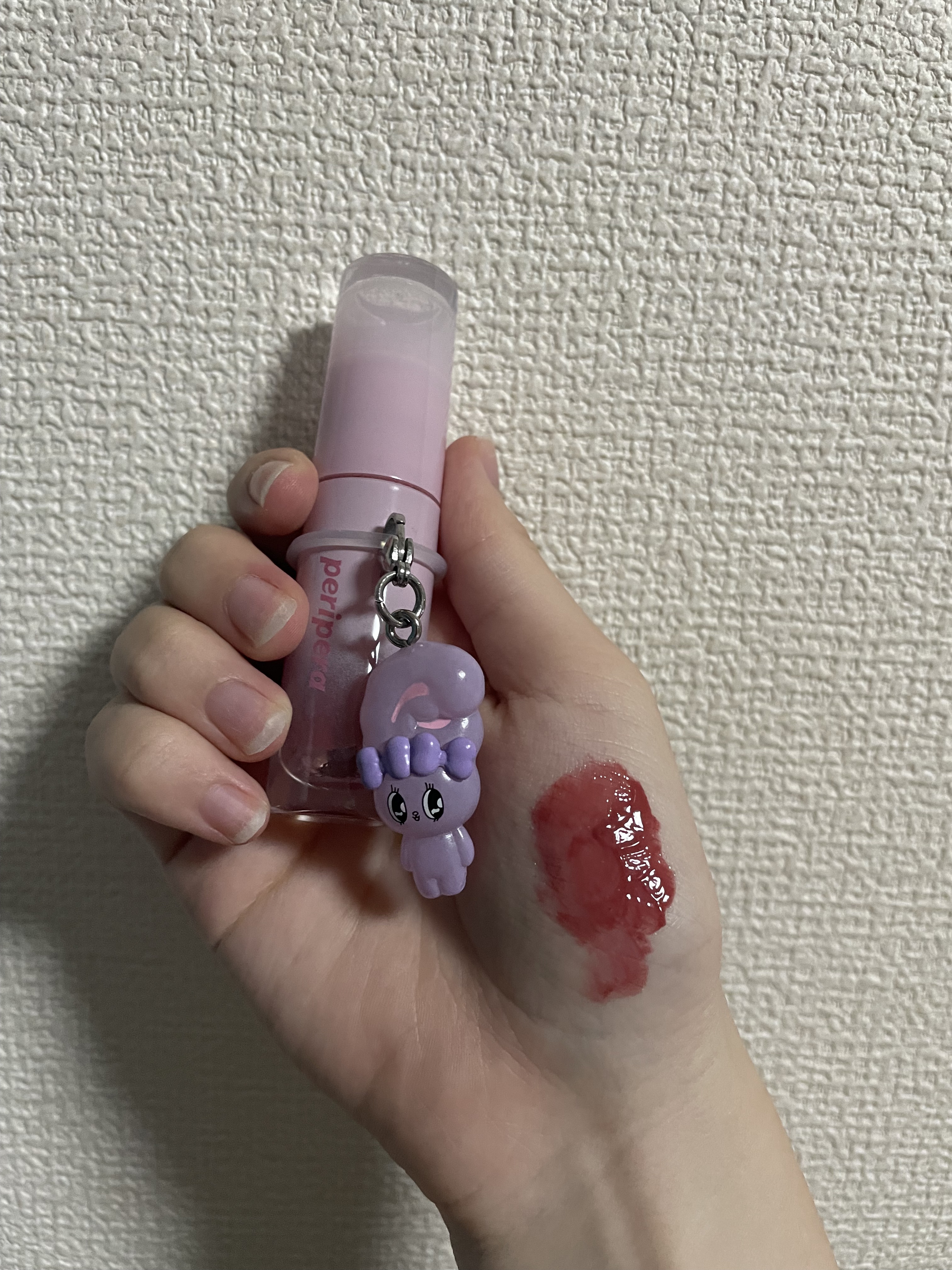 ペリペラ インク ムード グロイ ティント 04 PINK YOUTH(ベイビー天使)/PERIPERA/リップティントを使ったクチコミ（2枚目）