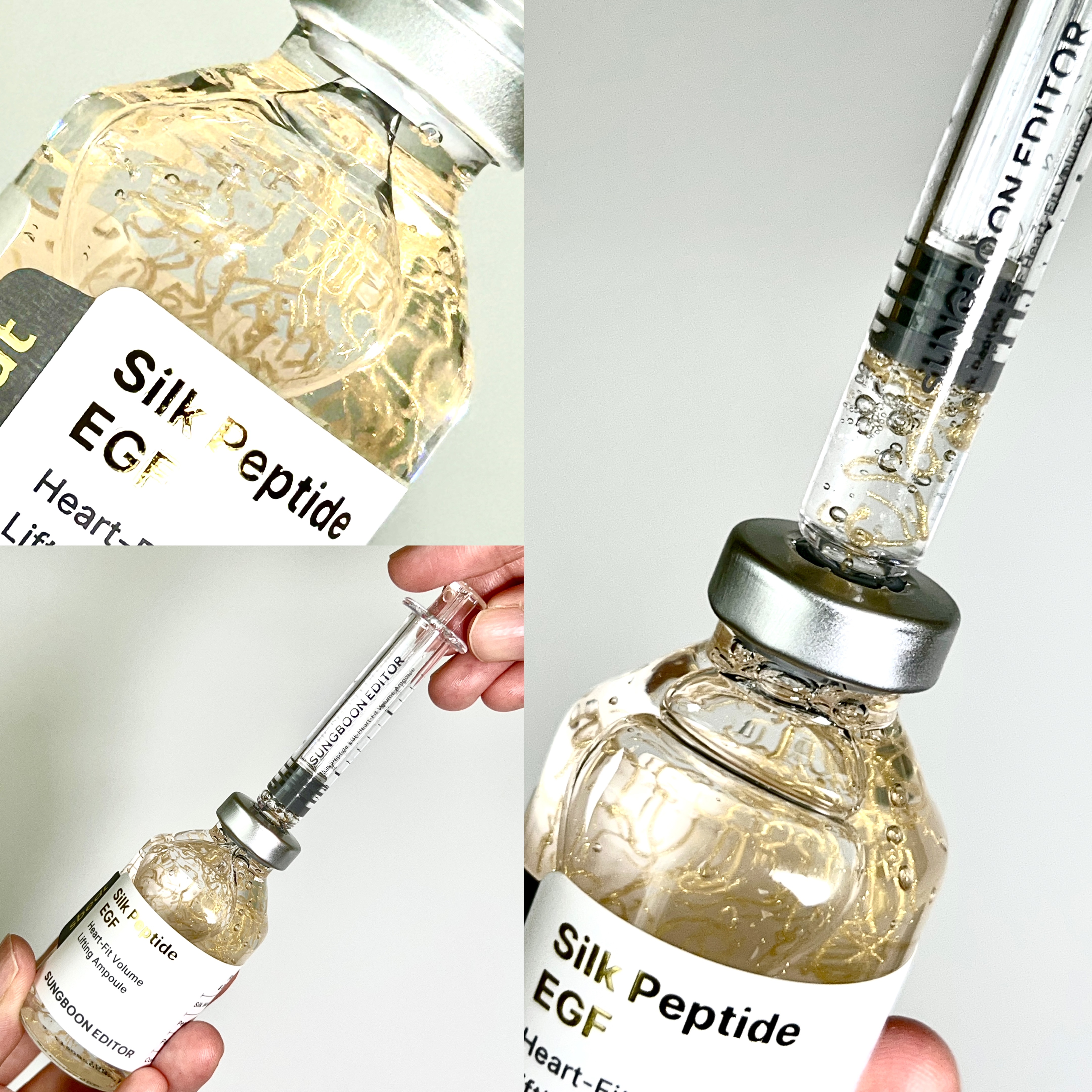シルク ペプチド EGF ハートフィットボリューム リフティング アンプル/SUNGBOON EDITOR（成分エディター）/美容液を使ったクチコミ（3枚目）