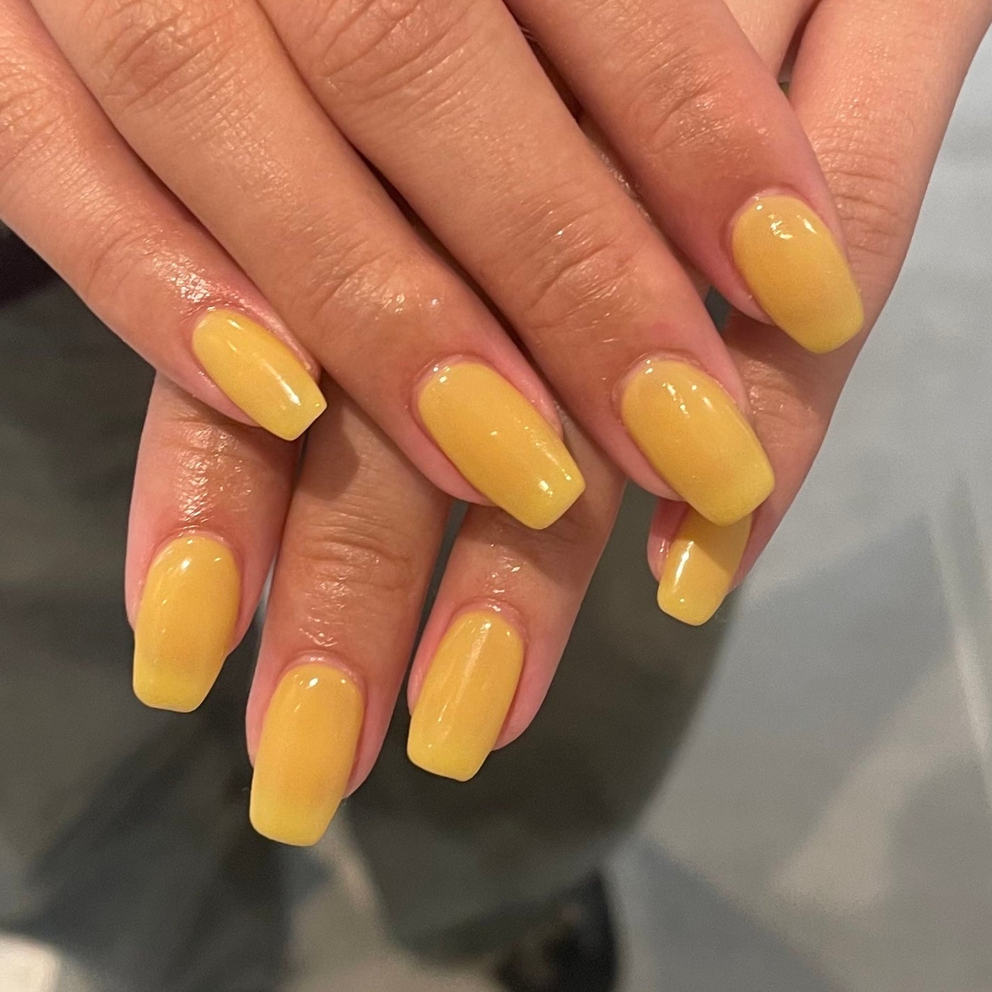 𐔌՞ . .՞ 𐦯 on LIPS 「💛いいね、保存嬉しいです🎶#ネイル#ジェルネイル#垢抜け#ネイ..」(1枚目)