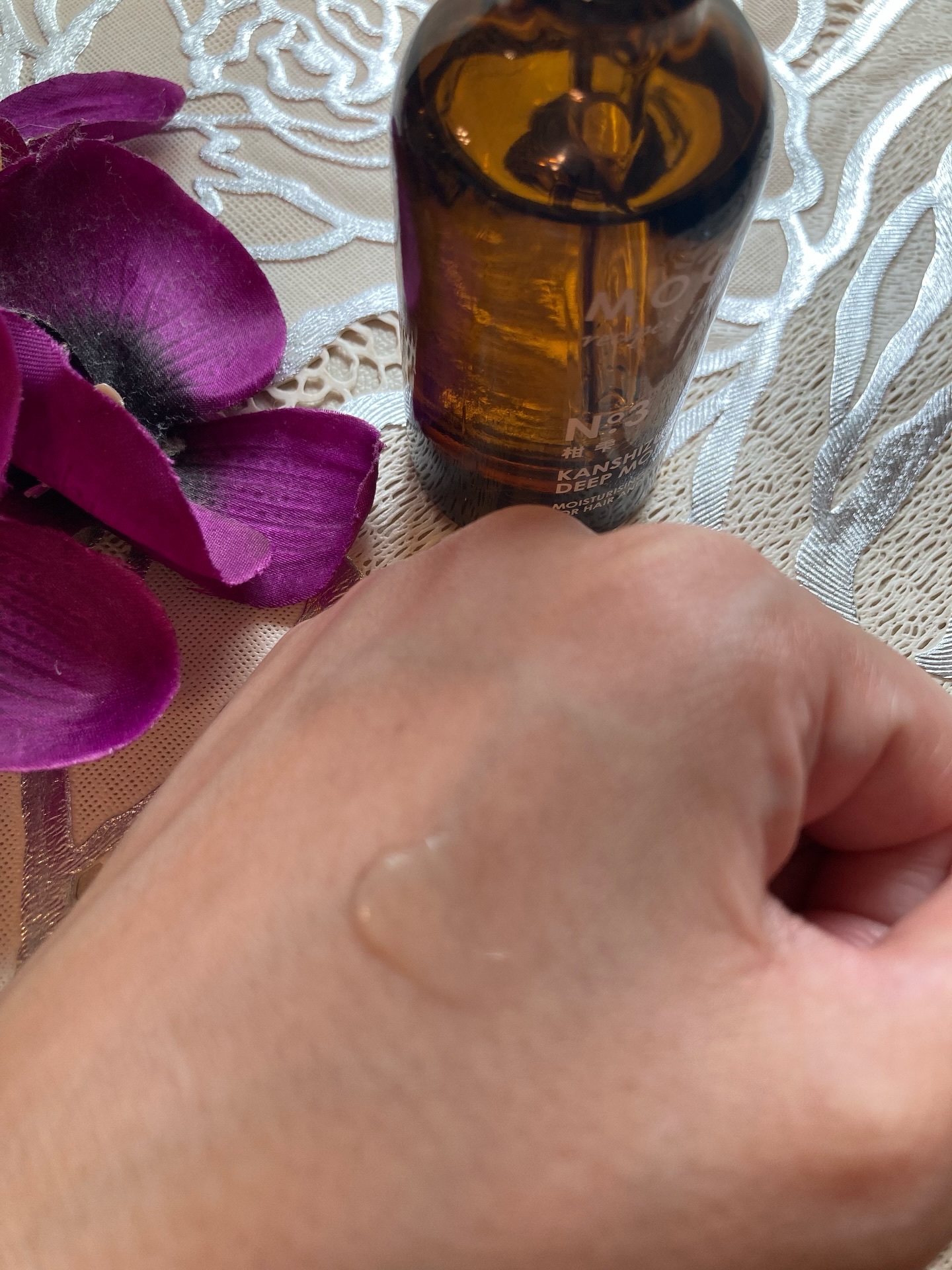 ディープモイストオイル/MOGANS/ヘアオイルを使ったクチコミ（3枚目）