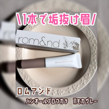 ハンオールブロウカラ/rom&nd/眉マスカラを使ったクチコミ(1枚目)
