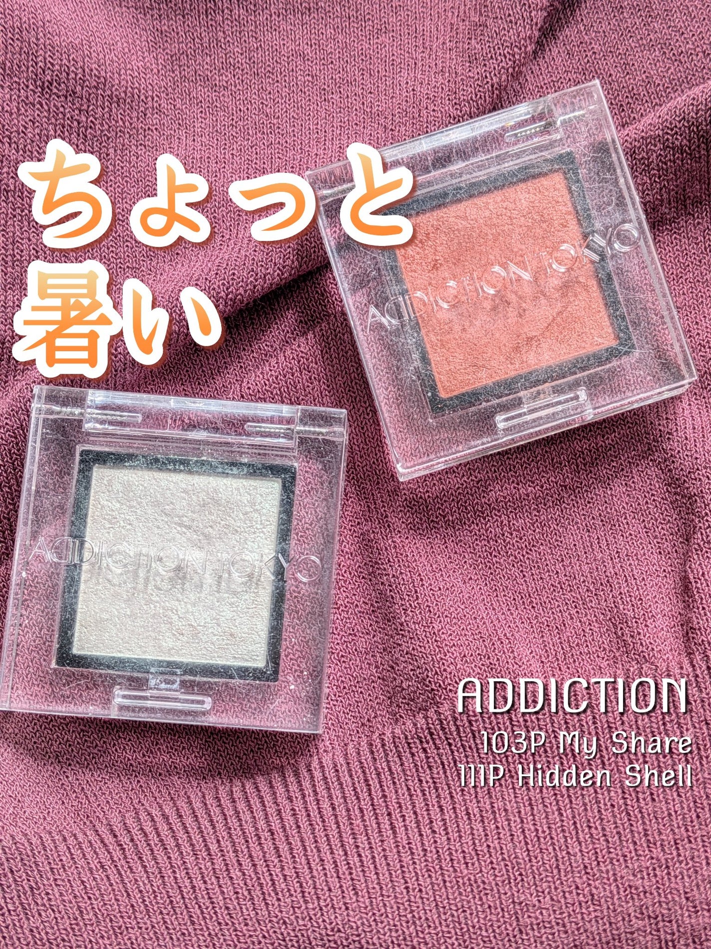 アディクション ザ アイシャドウ パール/ADDICTION/単色アイシャドウを使ったクチコミ(1枚目)