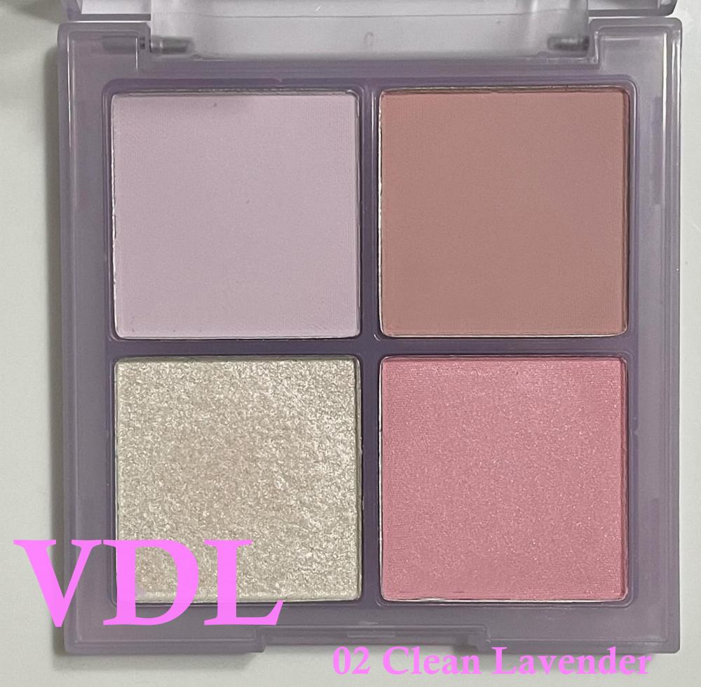 VDL VDL チークステイン ブラッシャー パレットのクチコミ「VDL
チークステインブラッシャ―パレット
02　Clean Lavender

ブルベなので.....」（1枚目）