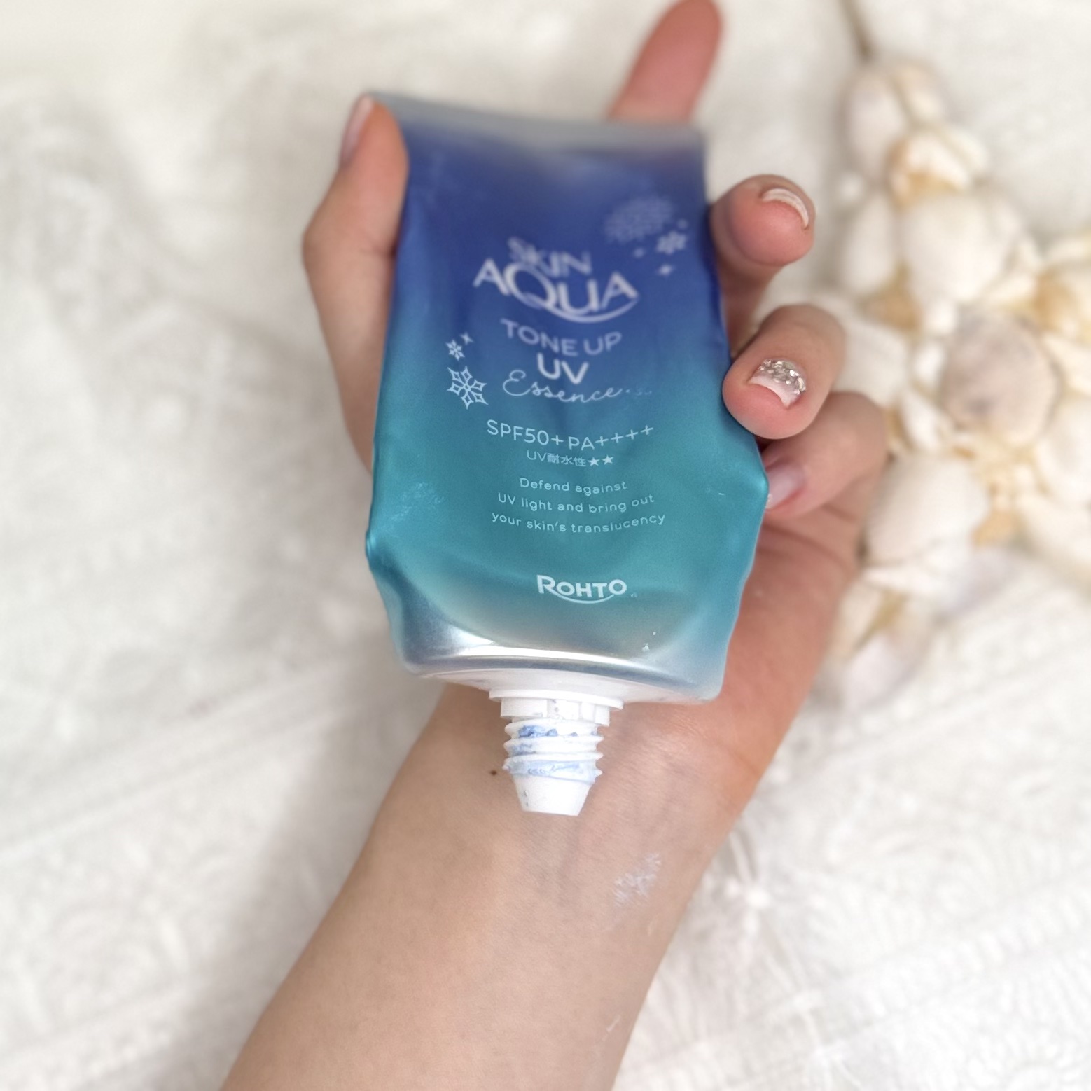 スキンアクア トーンアップUVエッセンス/スキンアクア/日焼け止めクリームを使ったクチコミ（2枚目）