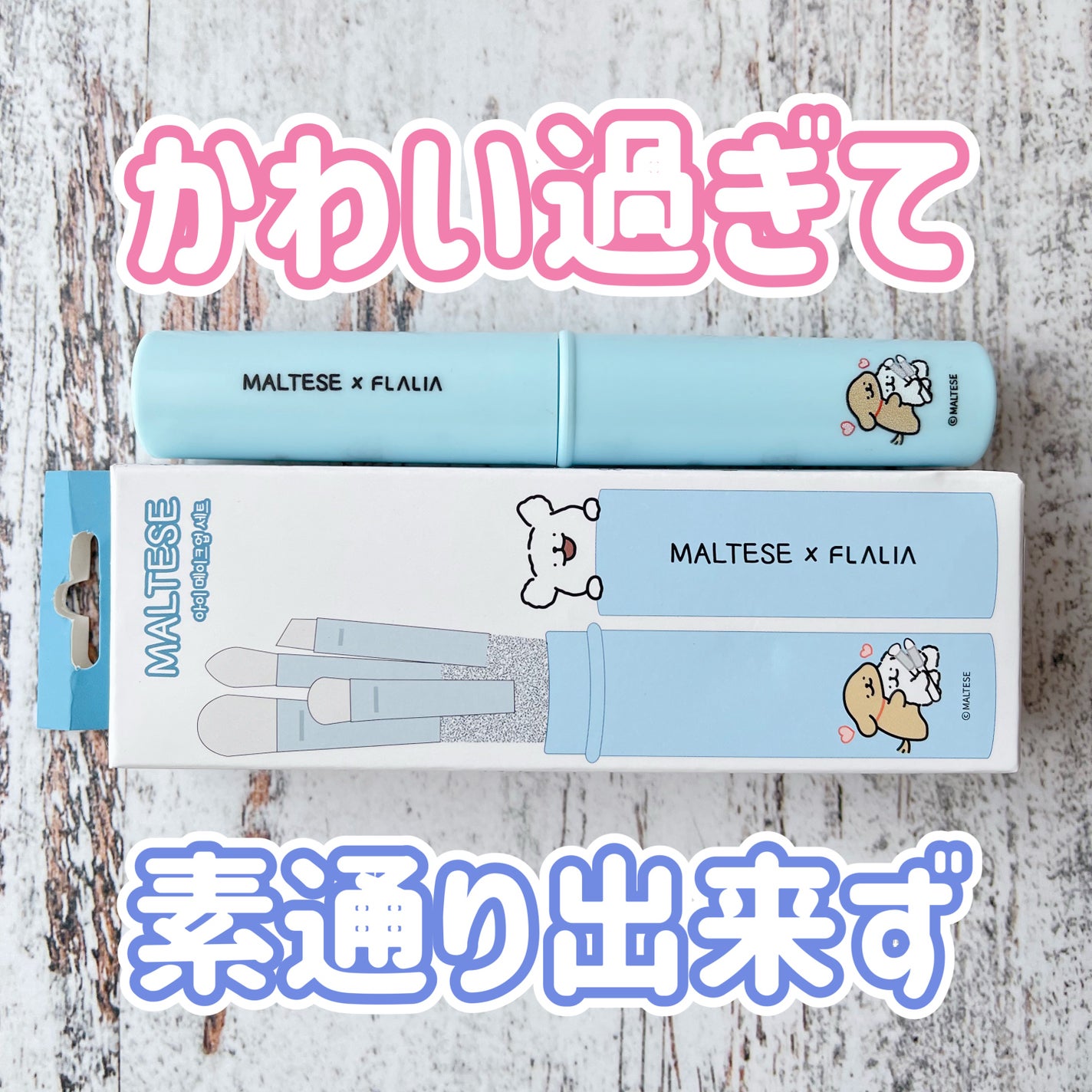 amino.フォロパ100 on LIPS 「メイクブラシ4本セット🩵MALTESE×FLALIAコラボをド..」(1枚目)