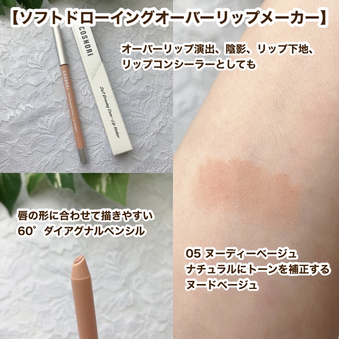 ソフトドローイング　オーバーリップメーカー/COSNORI/リップライナーを使ったクチコミ（2枚目）