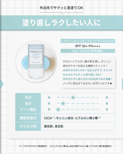 センテラ エアフィット サンクリーム ライト 50mL/SKIN1004/その他スキンケアの画像