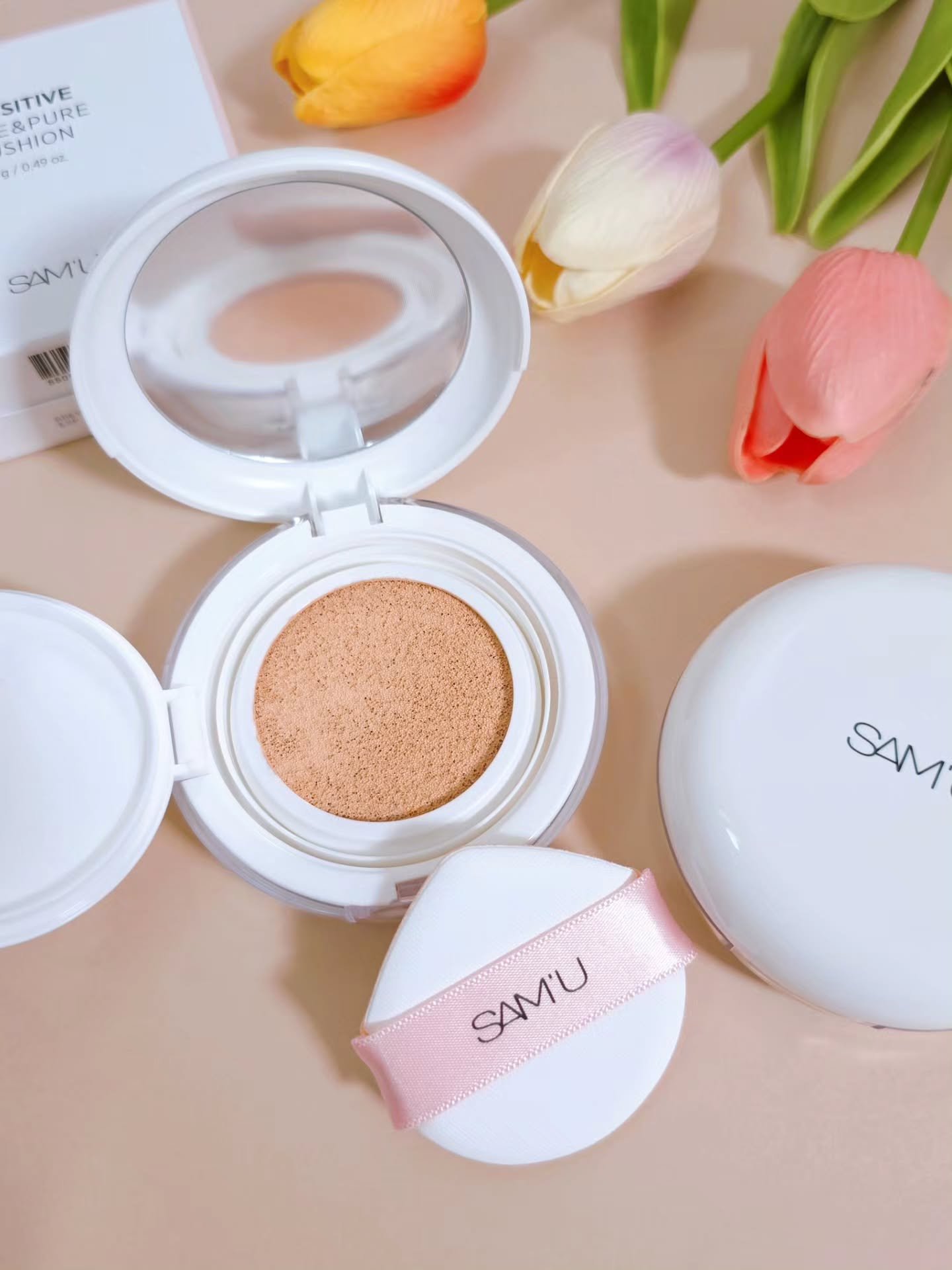 センシティブピュア＆ピュアクッション/SAM'U/クッションファンデーションを使ったクチコミ（3枚目）