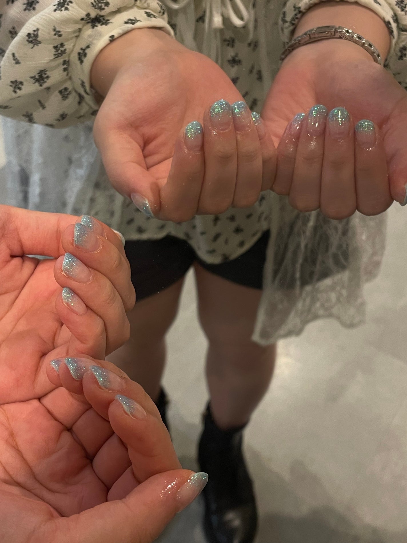 𐔌՞ . .՞ 𐦯 on LIPS 「🩵🪽いいね、保存嬉しいです🎶#ネイル#ジェルネイル#垢抜け#ネ..」(1枚目)