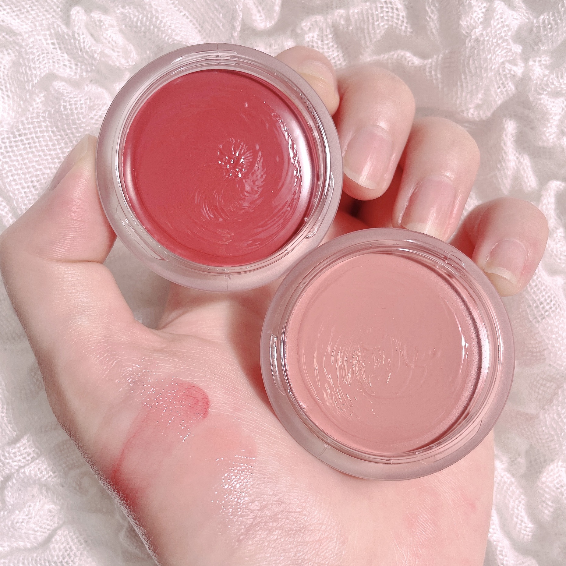 リップアンドチークデュアルポット/titto/口紅を使ったクチコミ（2枚目）