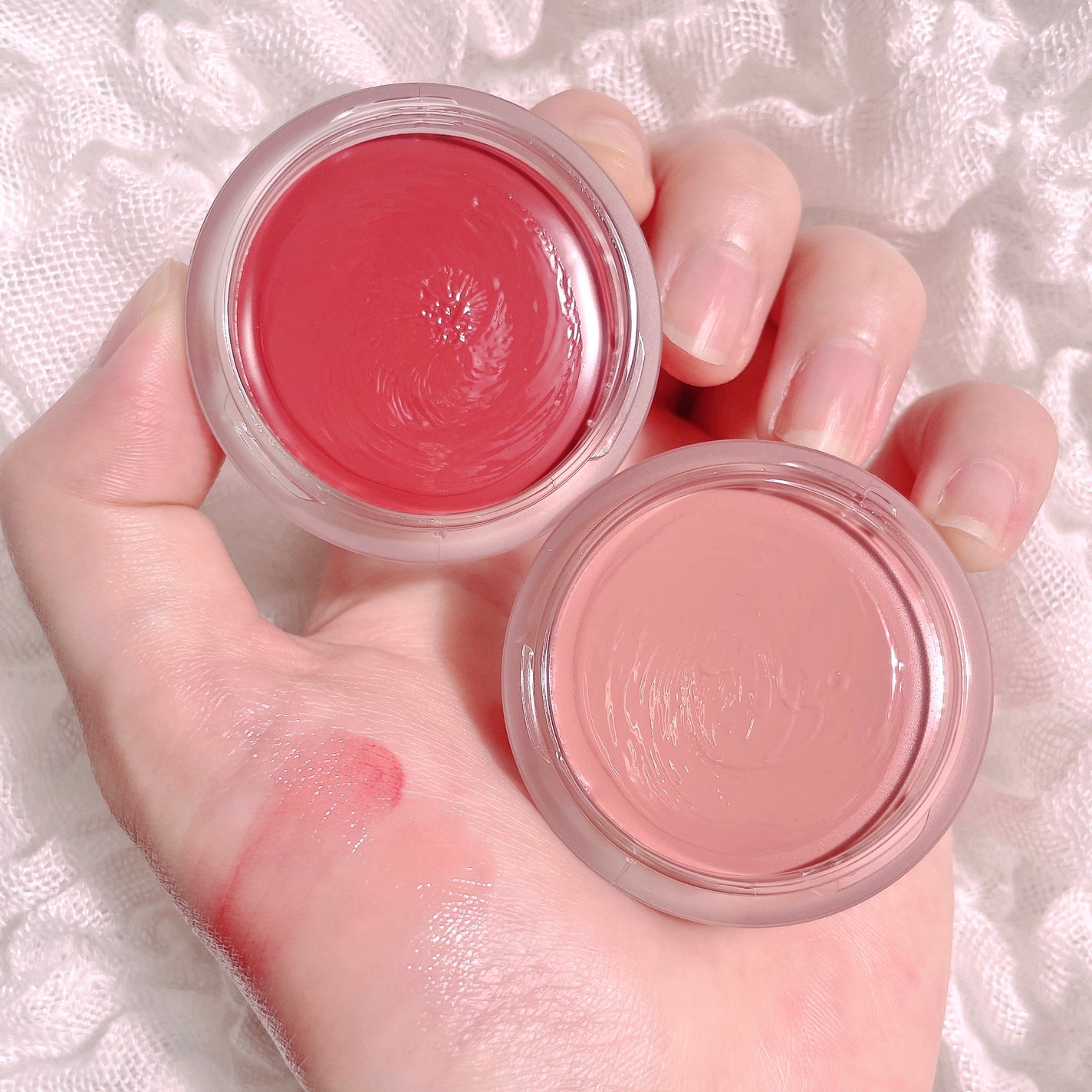 リップアンドチークデュアルポット/titto/口紅を使ったクチコミ(3枚目)