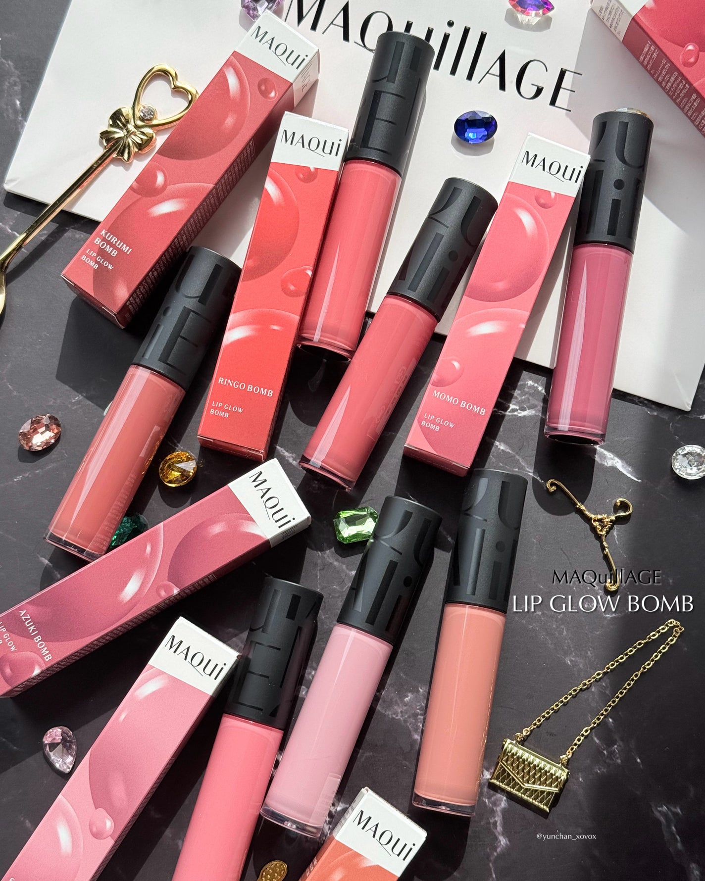 リップグロウボム/マキアージュ/リップティントを使ったクチコミ(7枚目)