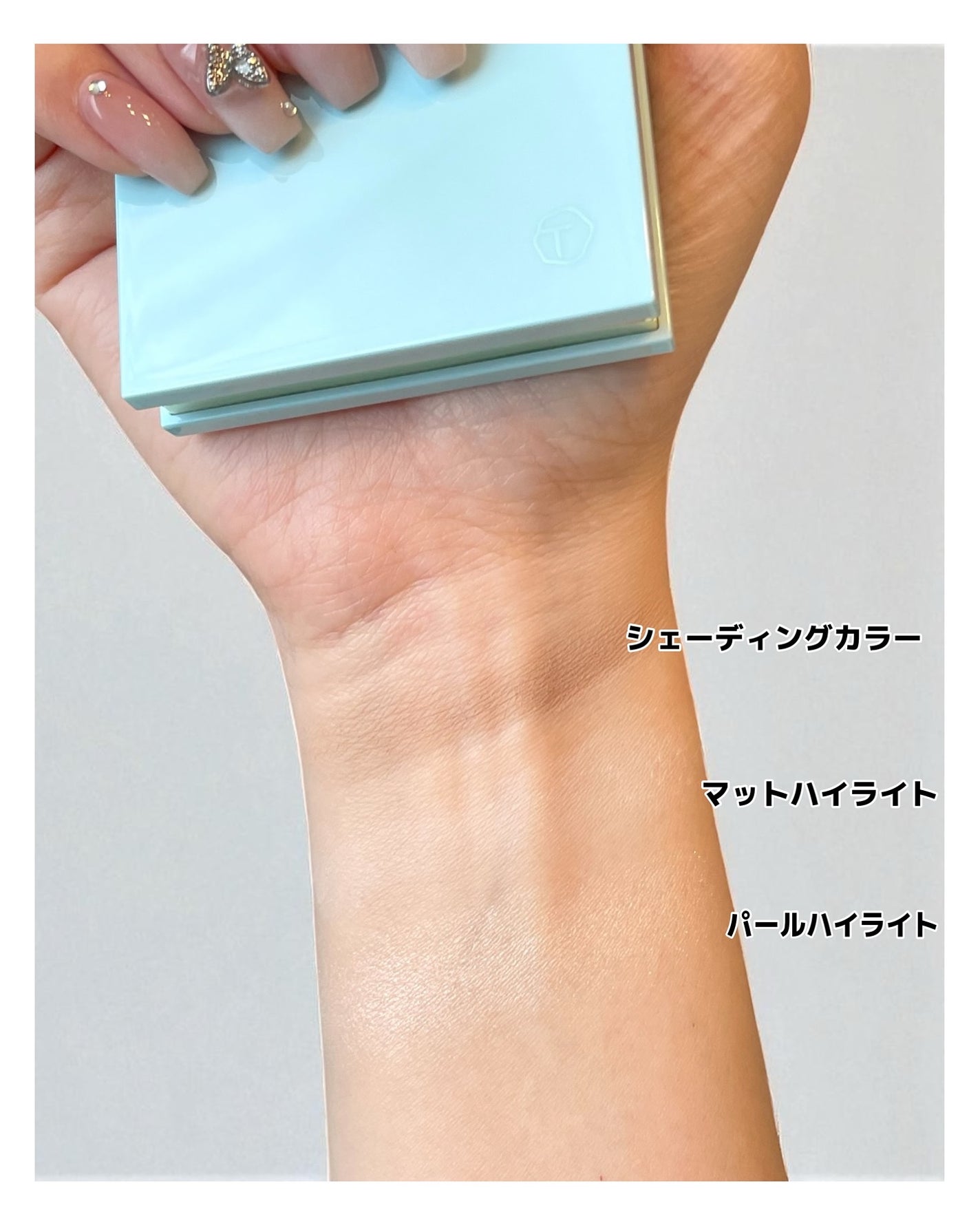 ハイライトシェーディングパレット/TIMAGE/パウダーハイライトを使ったクチコミ(5枚目)