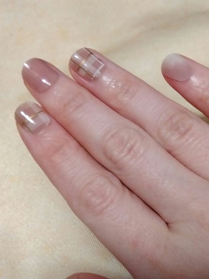 セミキュアジェルネイル(ハンド)/ohora/ネイルシールを使ったクチコミ(3枚目)