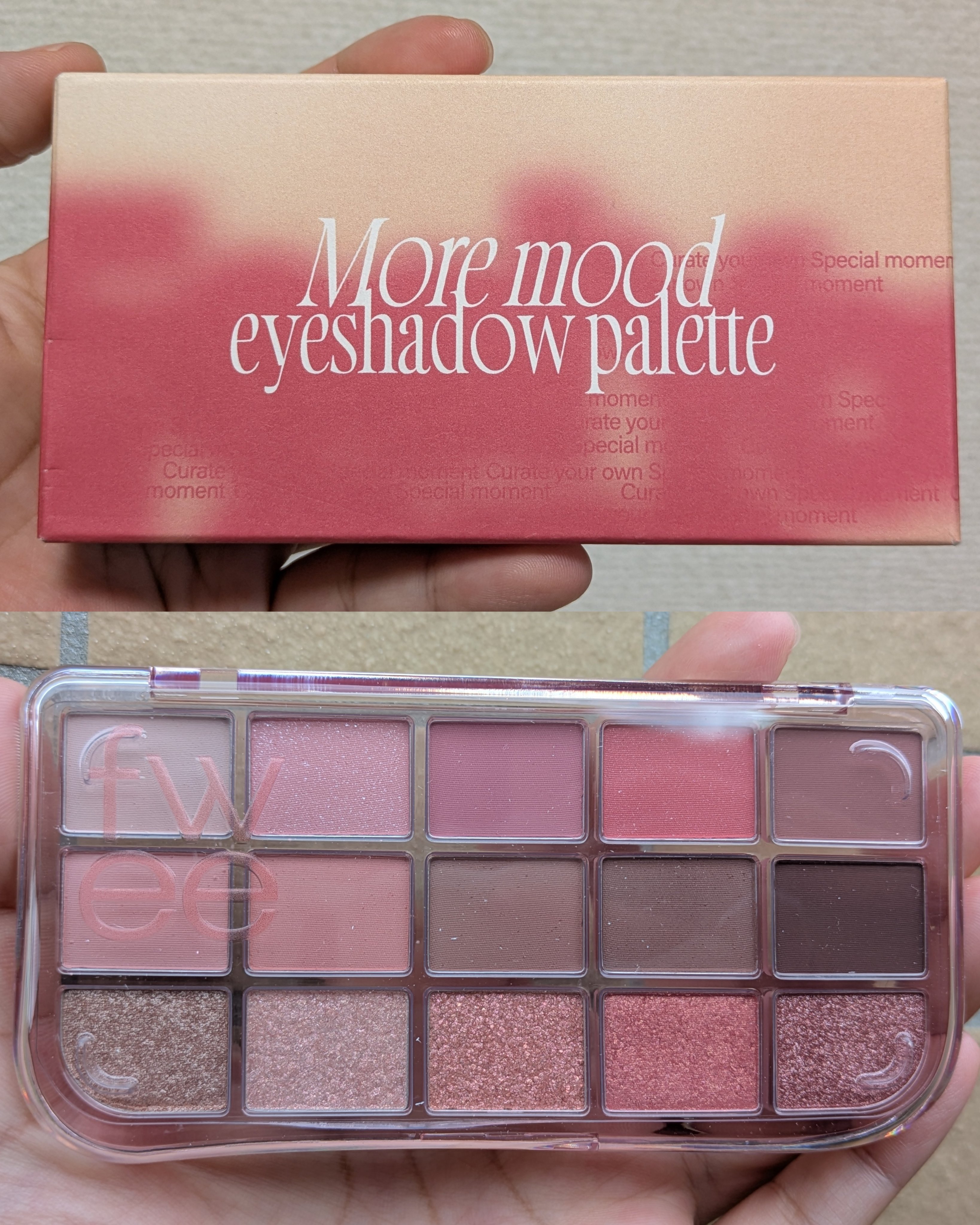 フィー モアムードアイパレット/fwee/アイシャドウパレットを使ったクチコミ（1枚目）