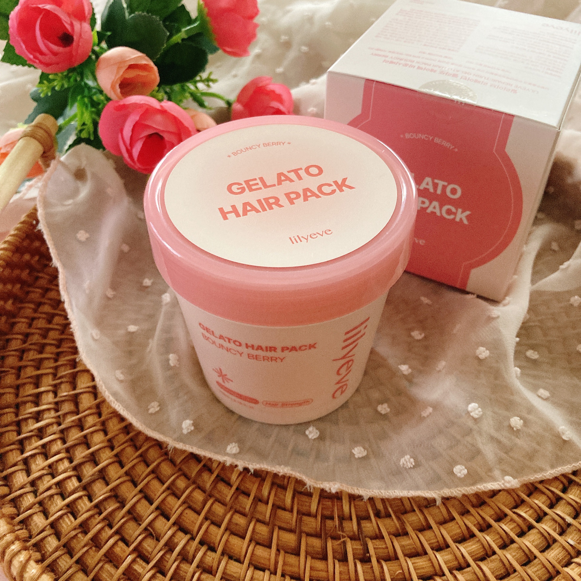 リペアターンジェラートヘアパック バウンシーベリー/リリーイブ/洗い流すヘアトリートメントを使ったクチコミ（1枚目）
