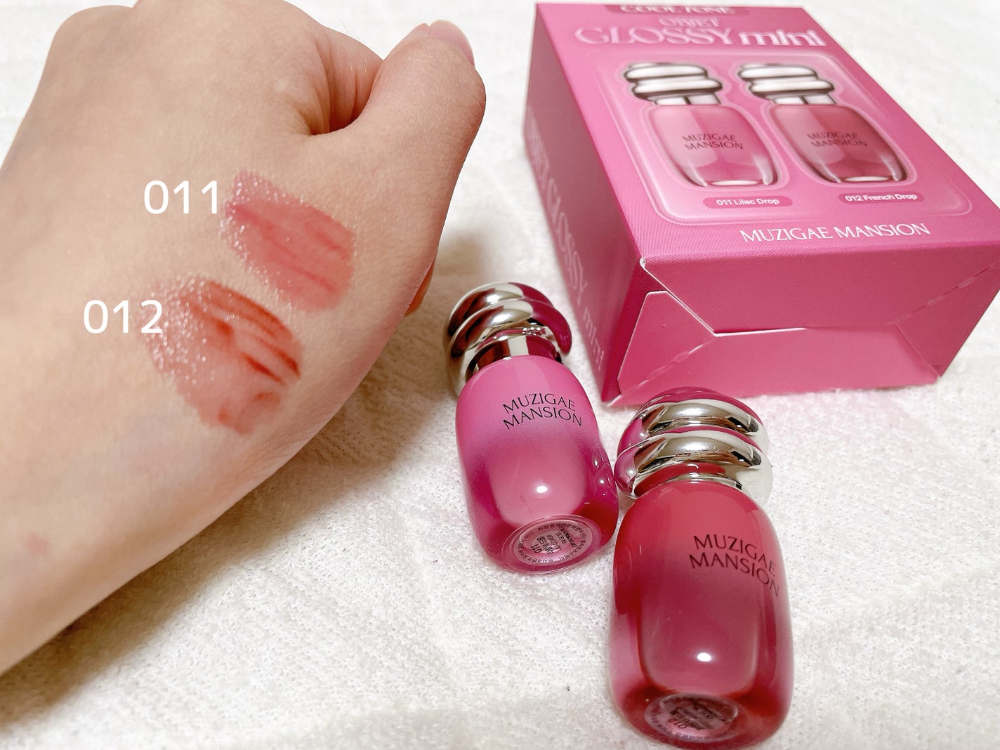 オブジェグロッシーミニ/MUZIGAE MANSION/リップティントを使ったクチコミ(1枚目)