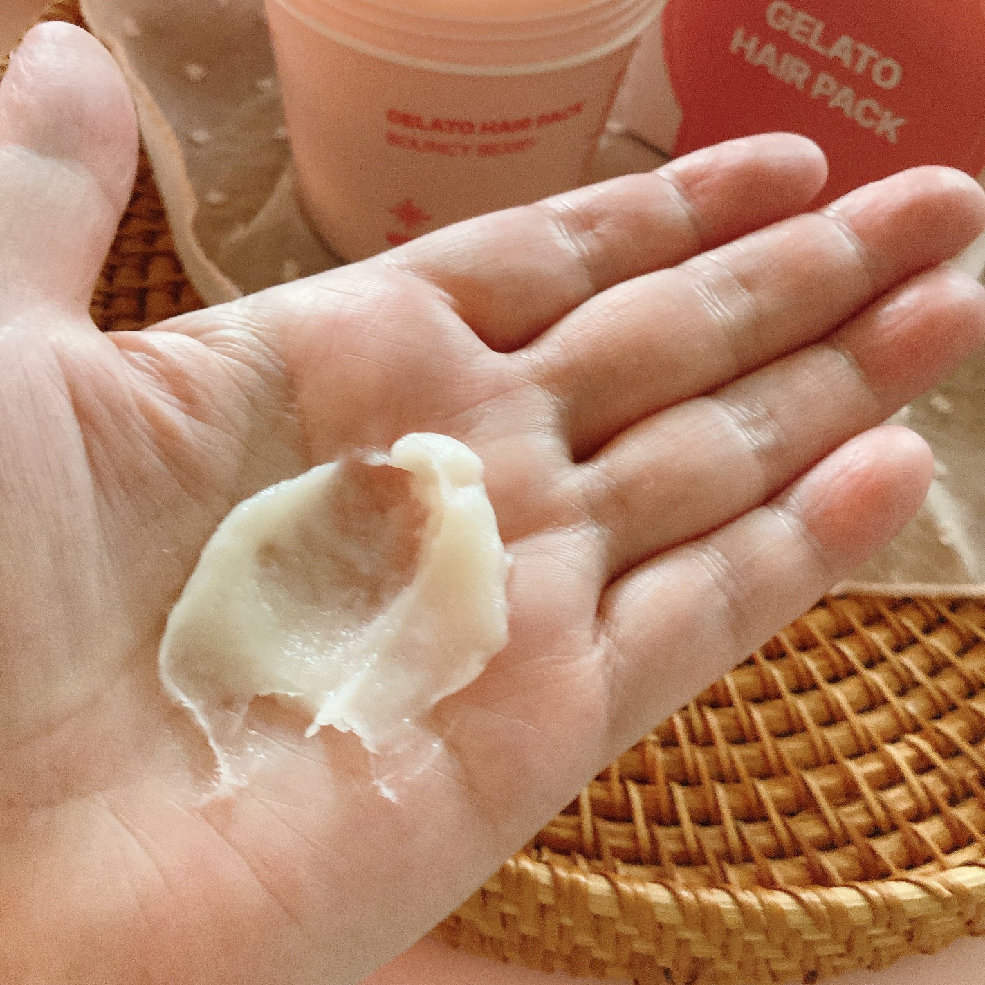 リペアターンジェラートヘアパック バウンシーベリー/リリーイブ/洗い流すヘアトリートメントを使ったクチコミ(4枚目)