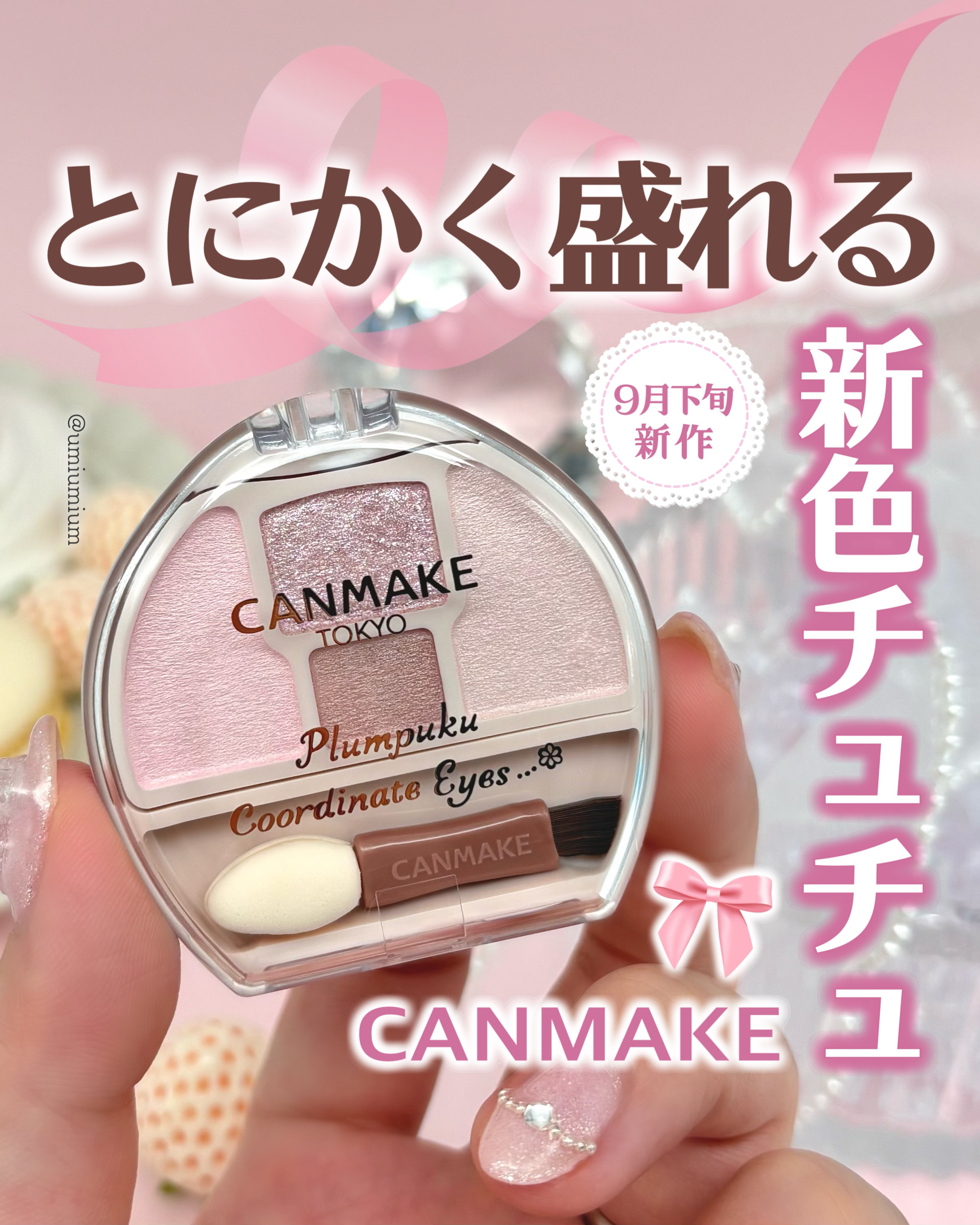 プランぷくコーデアイズ/キャンメイク/パウダーアイシャドウを使ったクチコミ（1枚目）