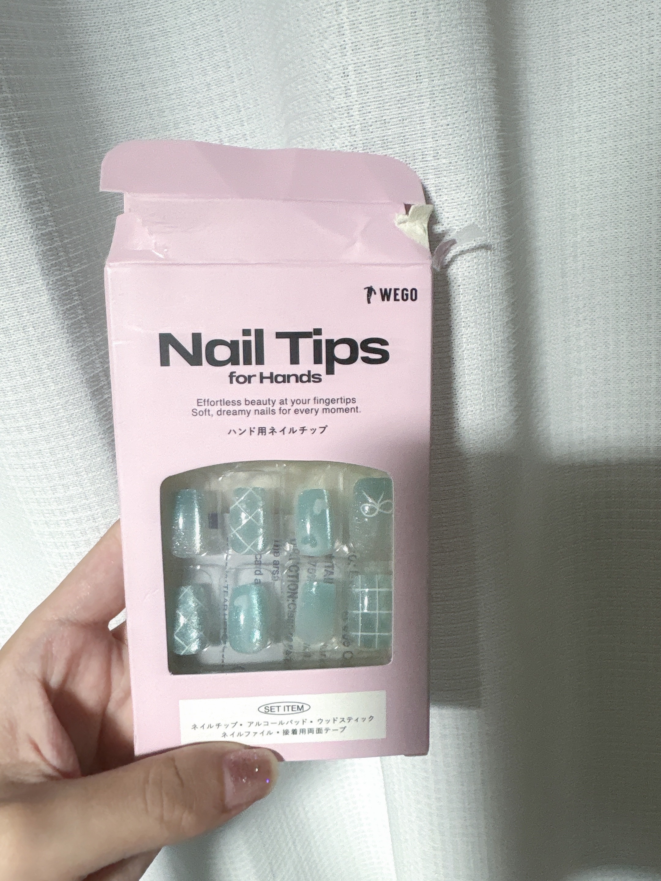 デザインショートネイルチップ/WEGO/ネイルチップ・パーツを使ったクチコミ（1枚目）