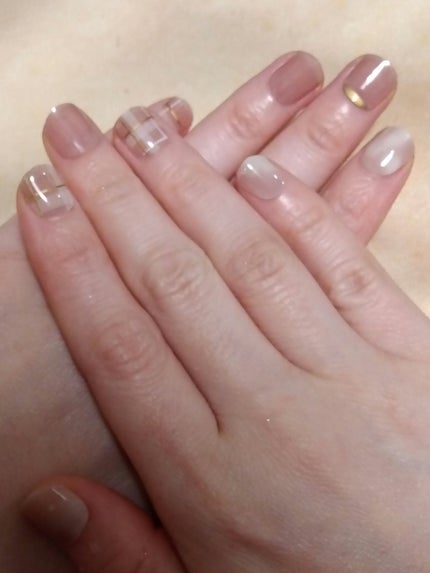 セミキュアジェルネイル(ハンド)/ohora/ネイルシールを使ったクチコミ(1枚目)